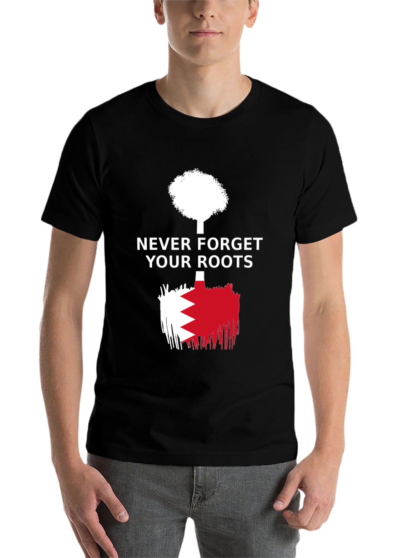 Black Never Forget Roots Graphic T-Shirt view 7
