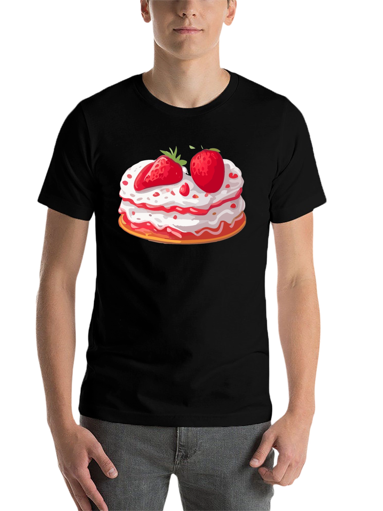 Black Strawberry Shortcake T-Shirt - Sweet Treat Tee view 7