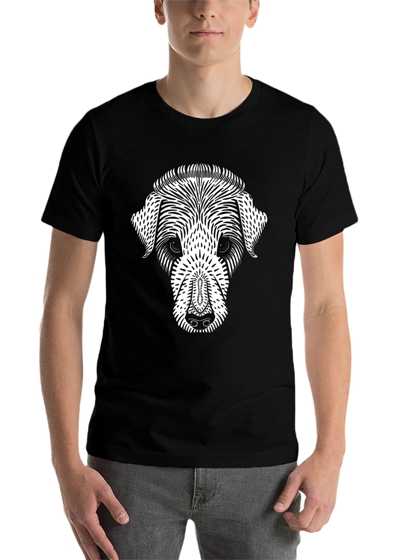 Black Dog Graphic Black T-Shirt view 7