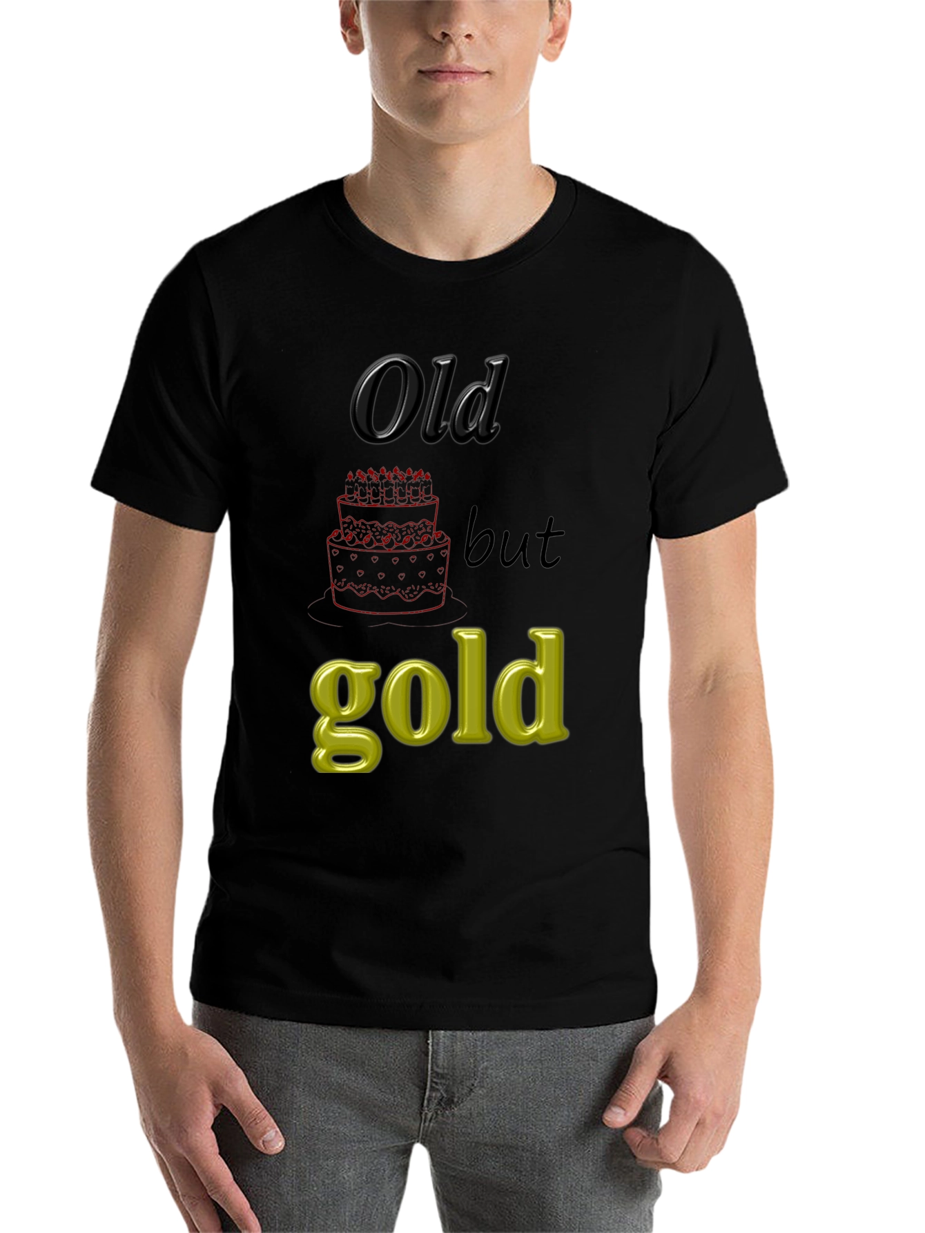 Black Old but Gold Graphic Tee view 7