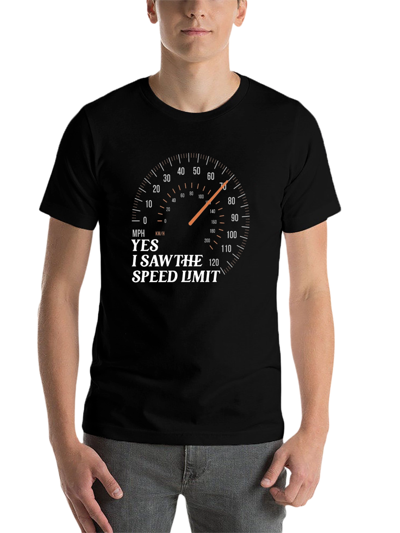 Black I Saw The Speed Limit T-Shirt view 7