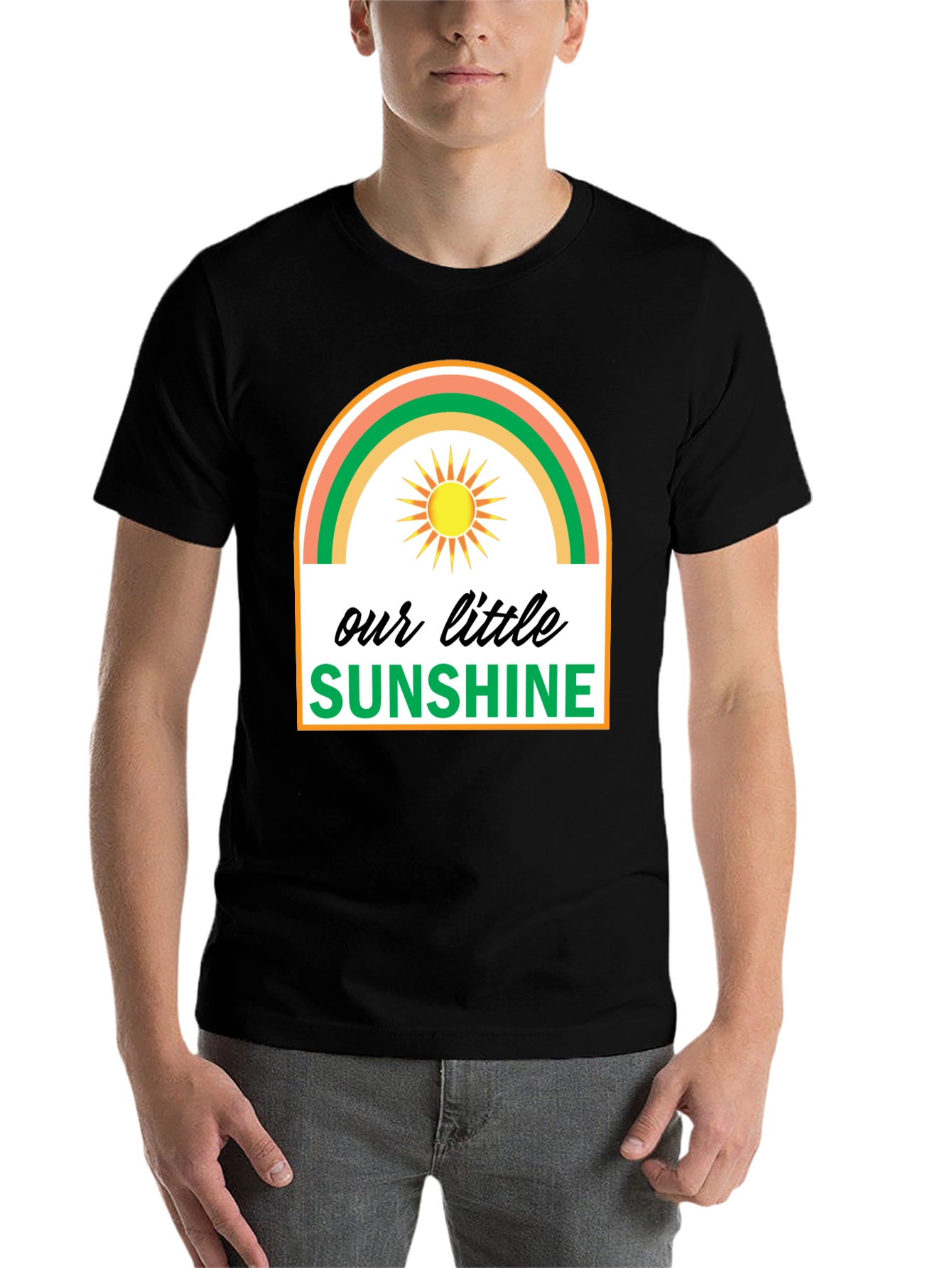 Black Our Little Sunshine Graphic Tee - Unisex view 7