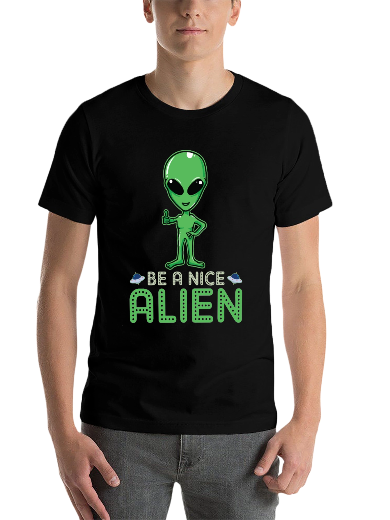 Be A Nice Alien Graphic Tee - 7