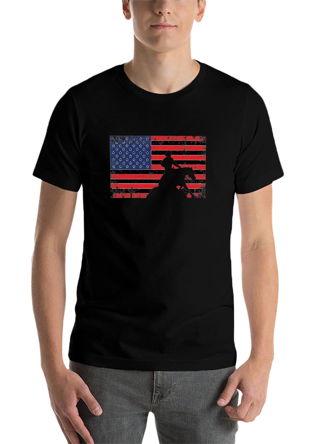 American Flag Rodeo T-Shirt - 7