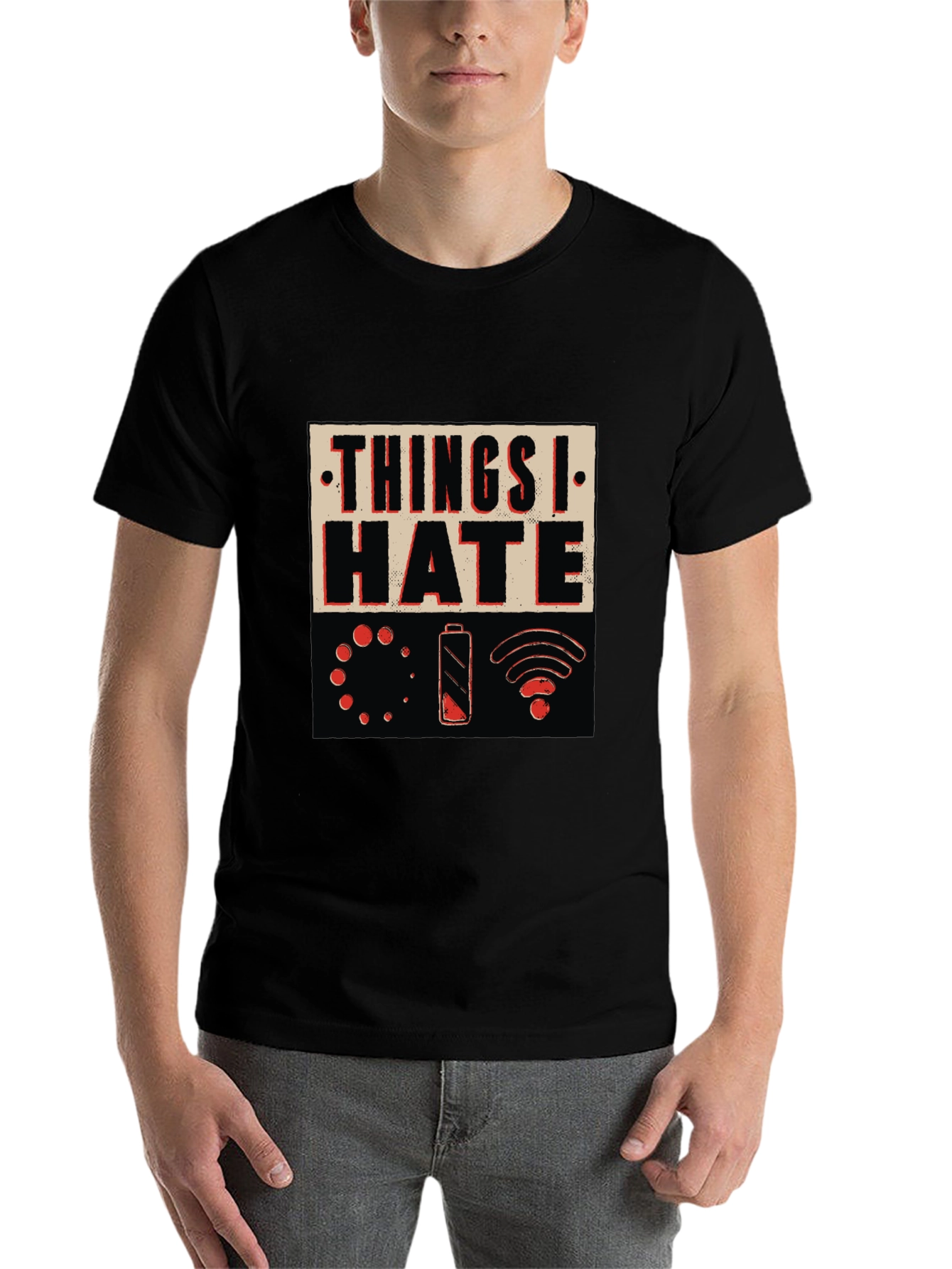 Black Things I Hate T-Shirt - Humorous Graphic Tee view 7