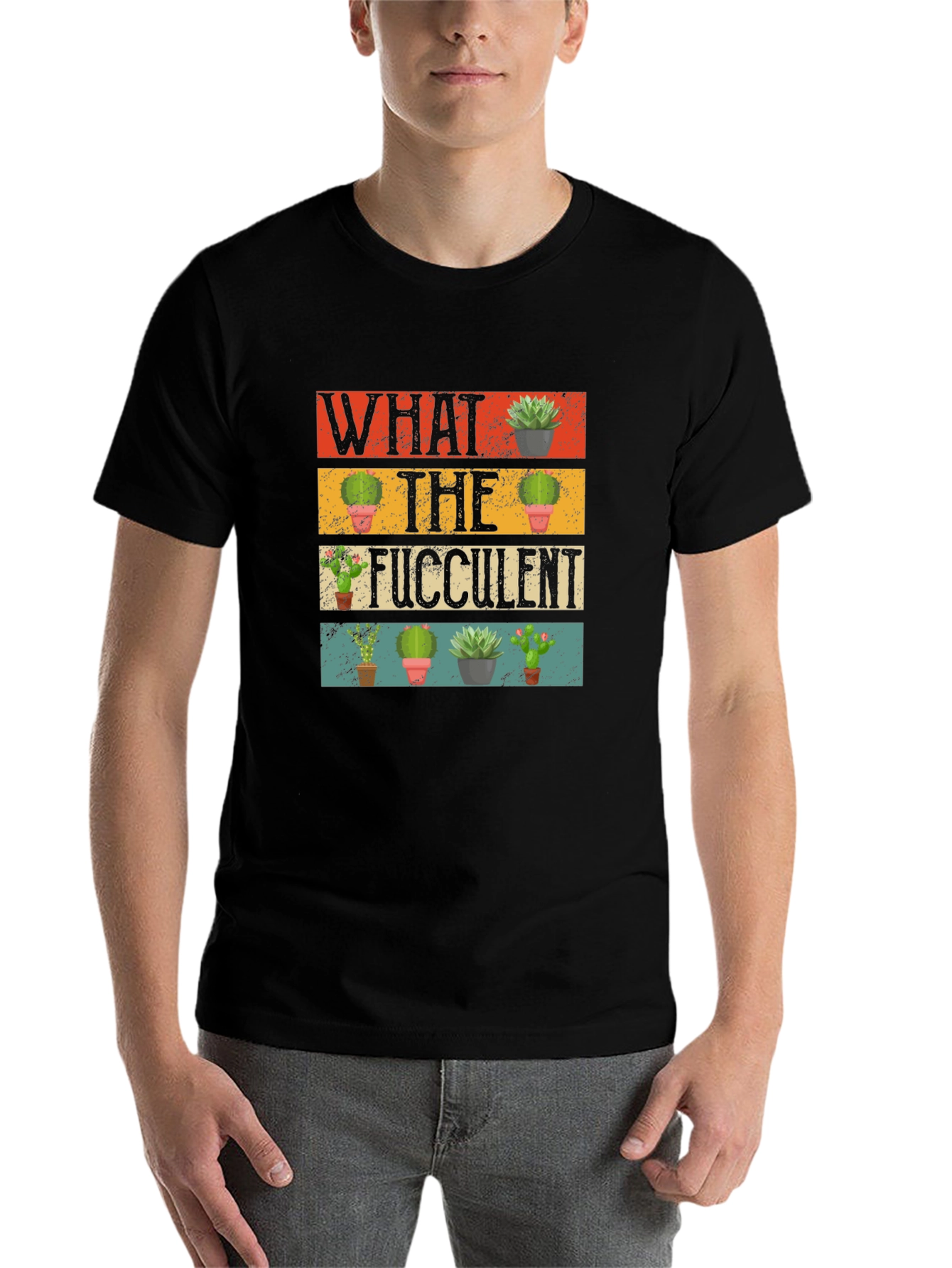 Black What the Fucculent Graphic Tee view 7