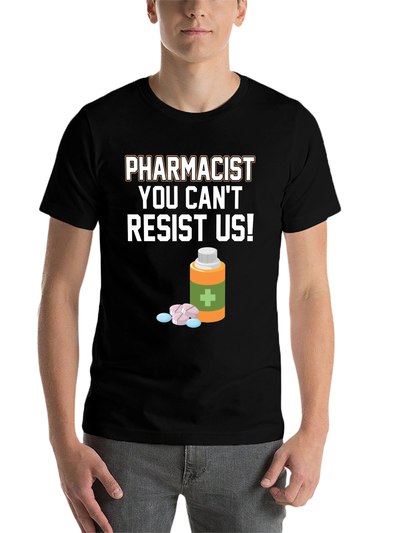 Black Pharmacist Resist Us T-Shirt - Novelty Pharmacy Tee view 7