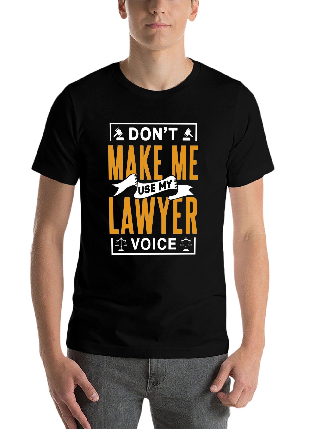 Black Don't Make Me Use My Lawyer Voice T-Shirt view 7