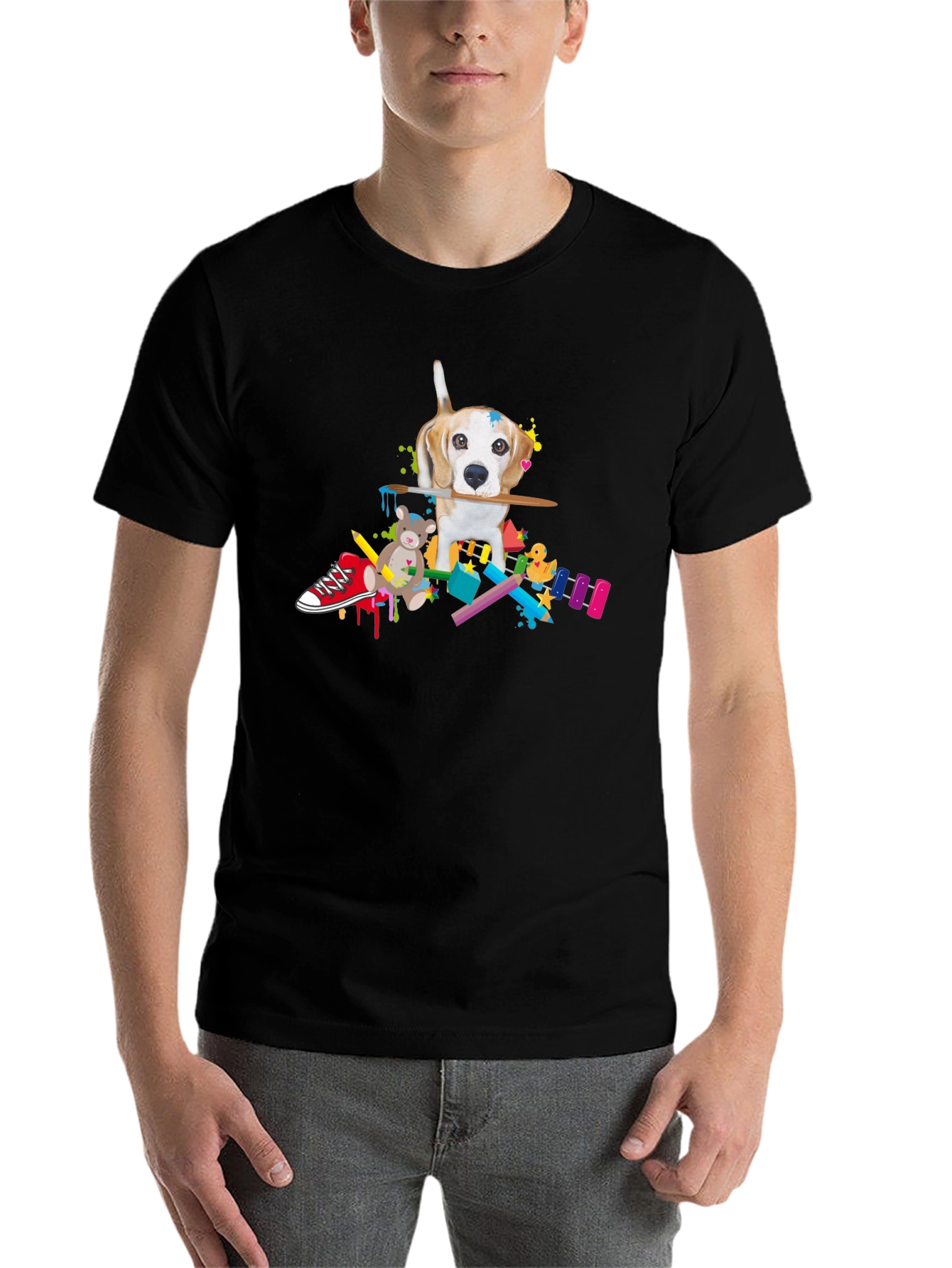 Black Dog Artist T-Shirt view 7
