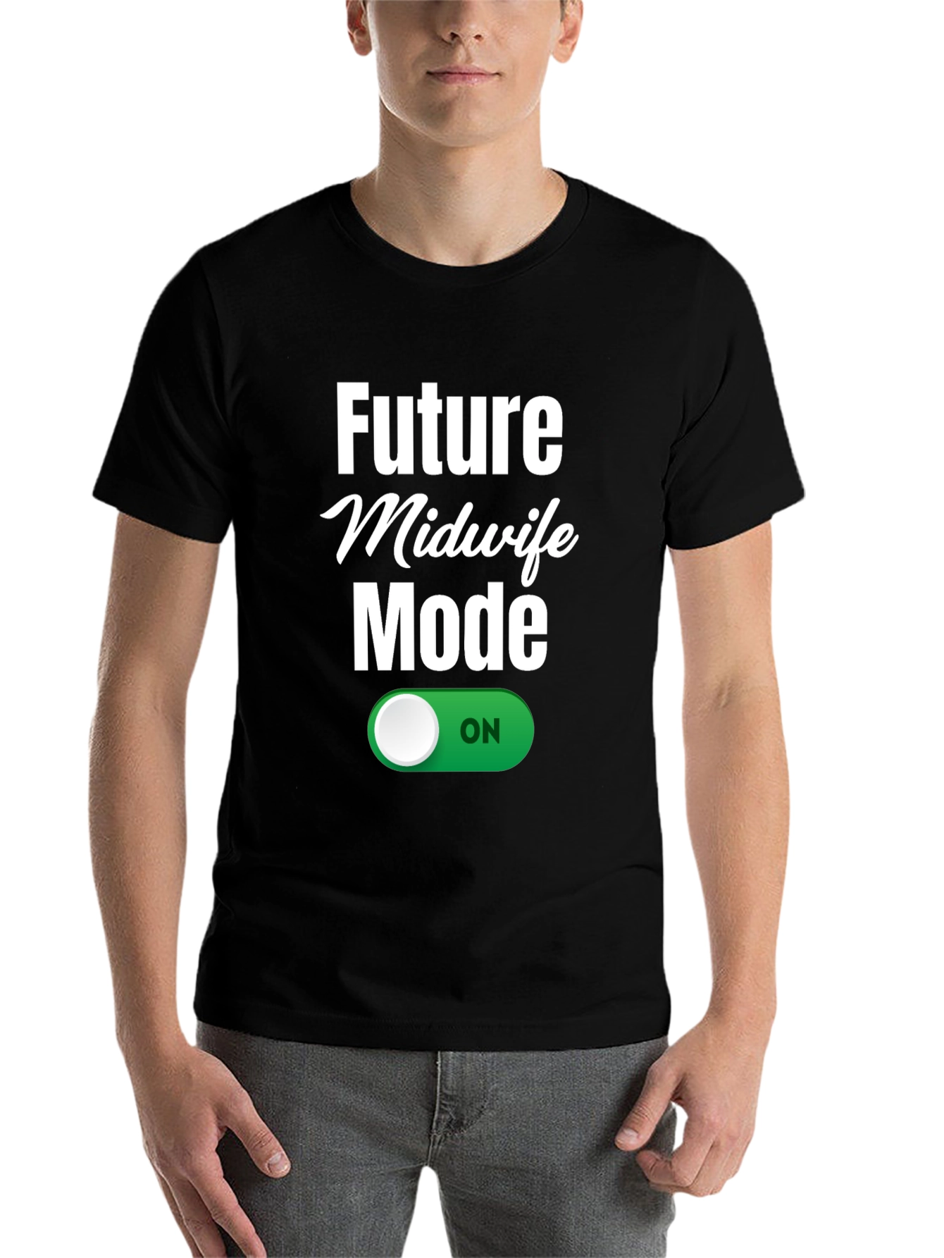 Black Future Midwife Mode On T-Shirt view 7