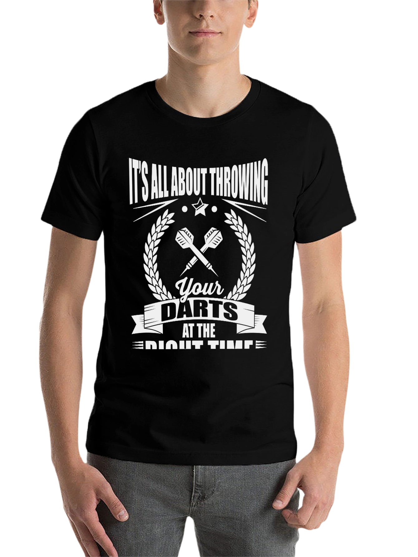 Darts Throwing T-Shirt - It's All About Throwing Darts - 7