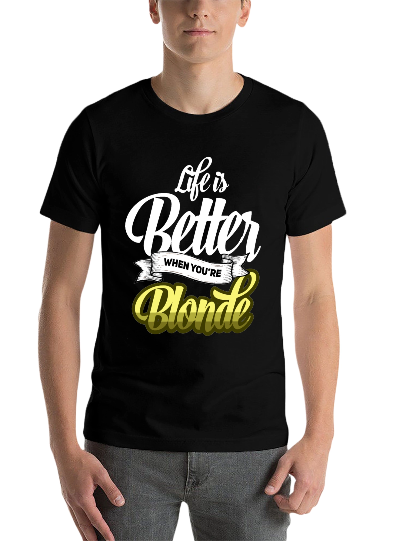 Black Life is Better When You're Blonde T-Shirt view 7