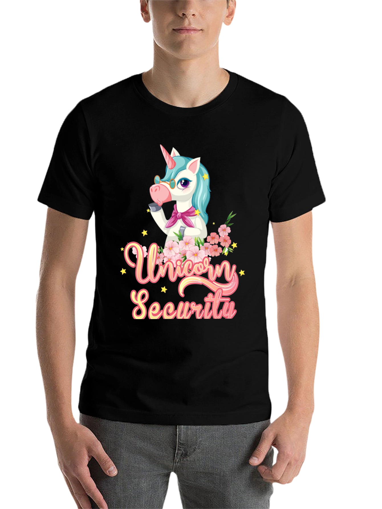Black Unicorn Security T-Shirt - Magical Protection view 7