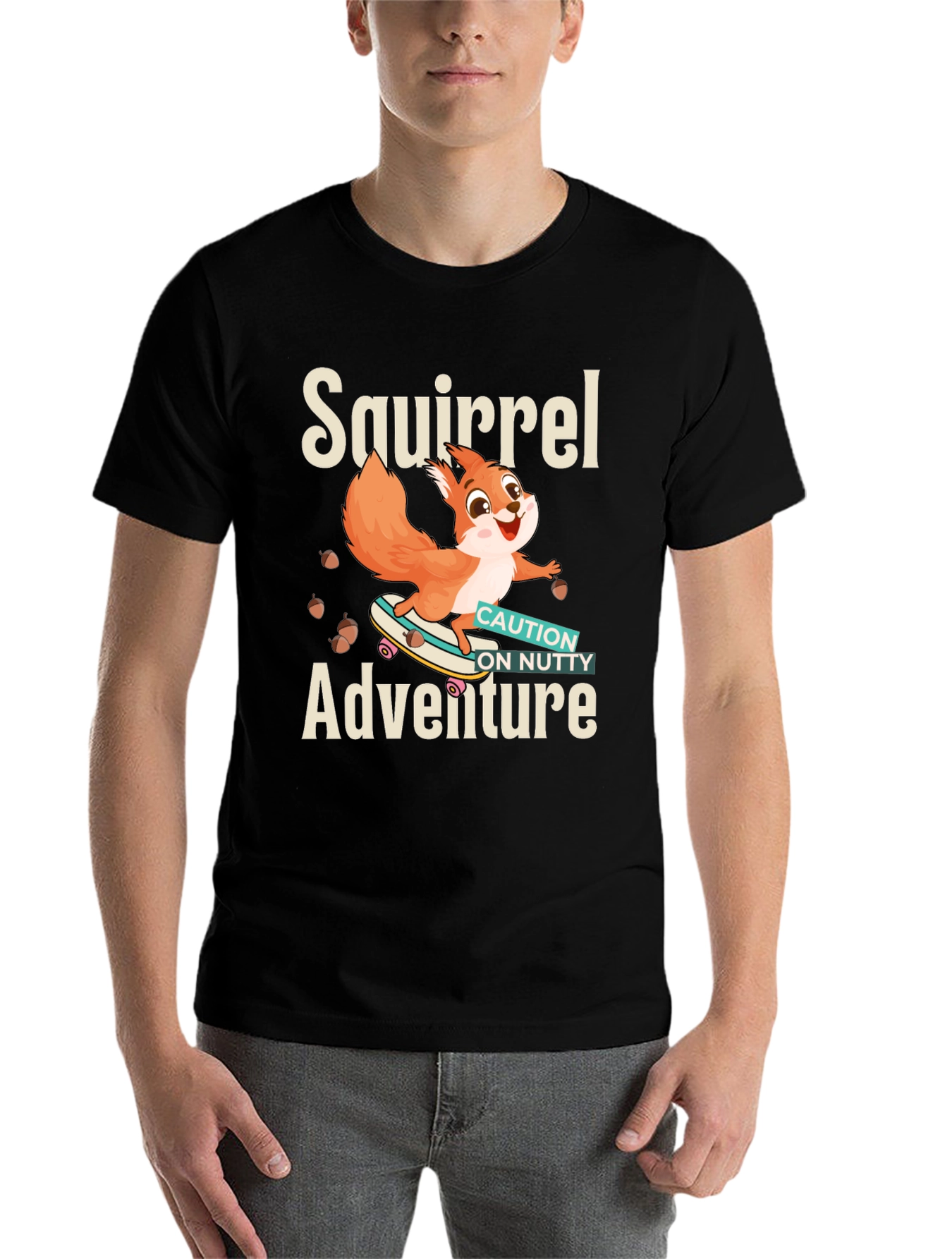 Black Squirrel Adventure T-Shirt view 7
