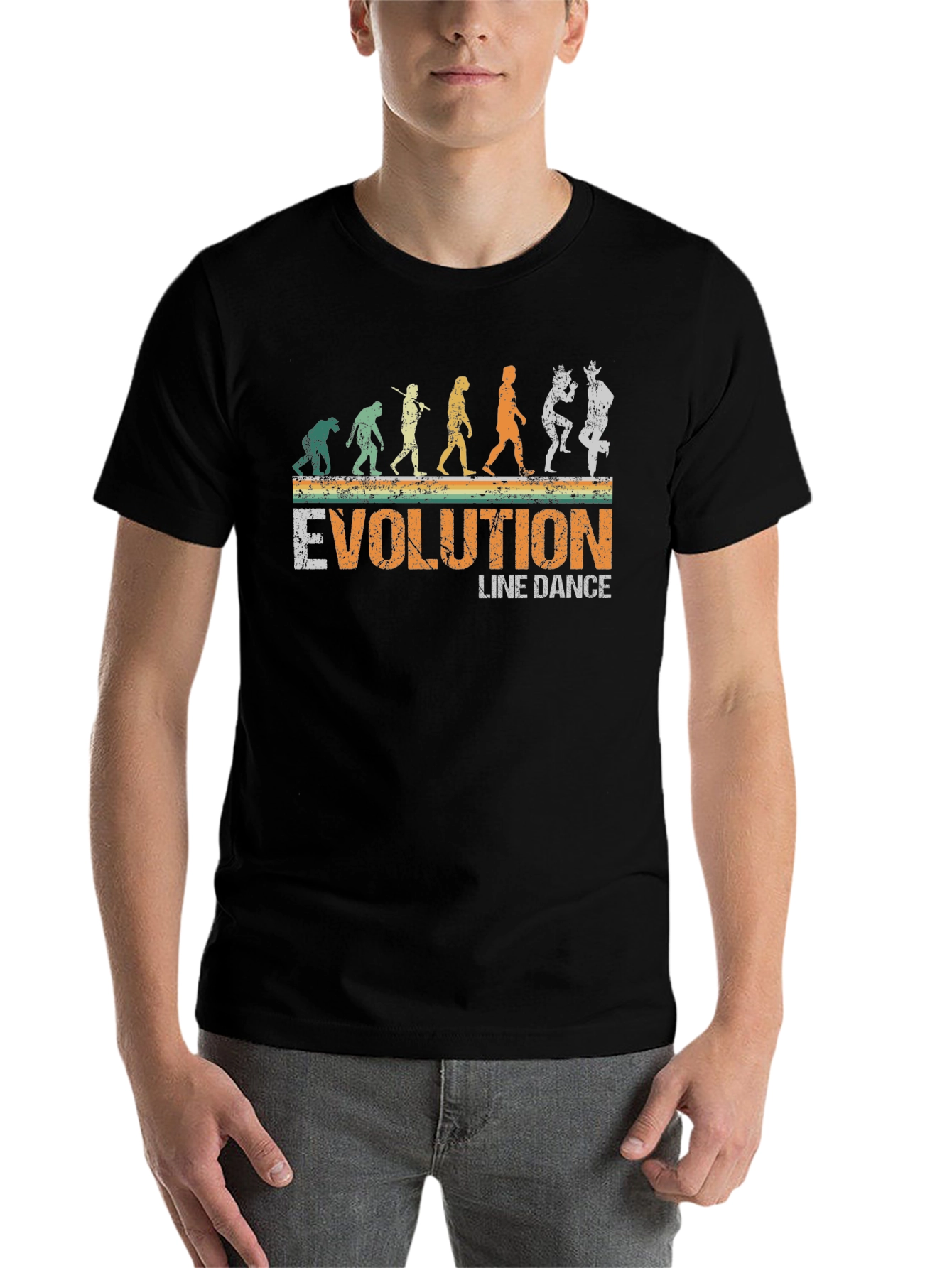 Evolution of Line Dance Black T-Shirt - 7
