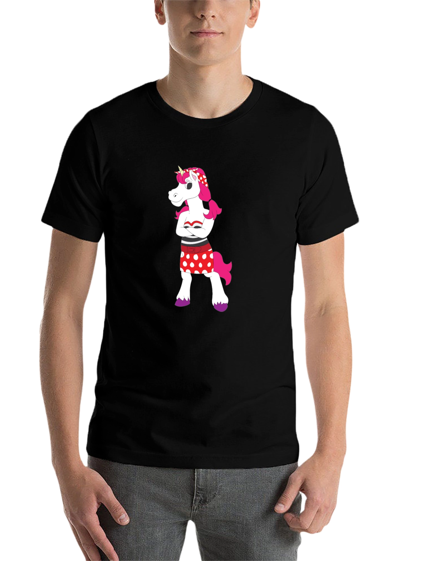 Black Unicorn Graphic Tee - Cool, Stylish, Unique view 7