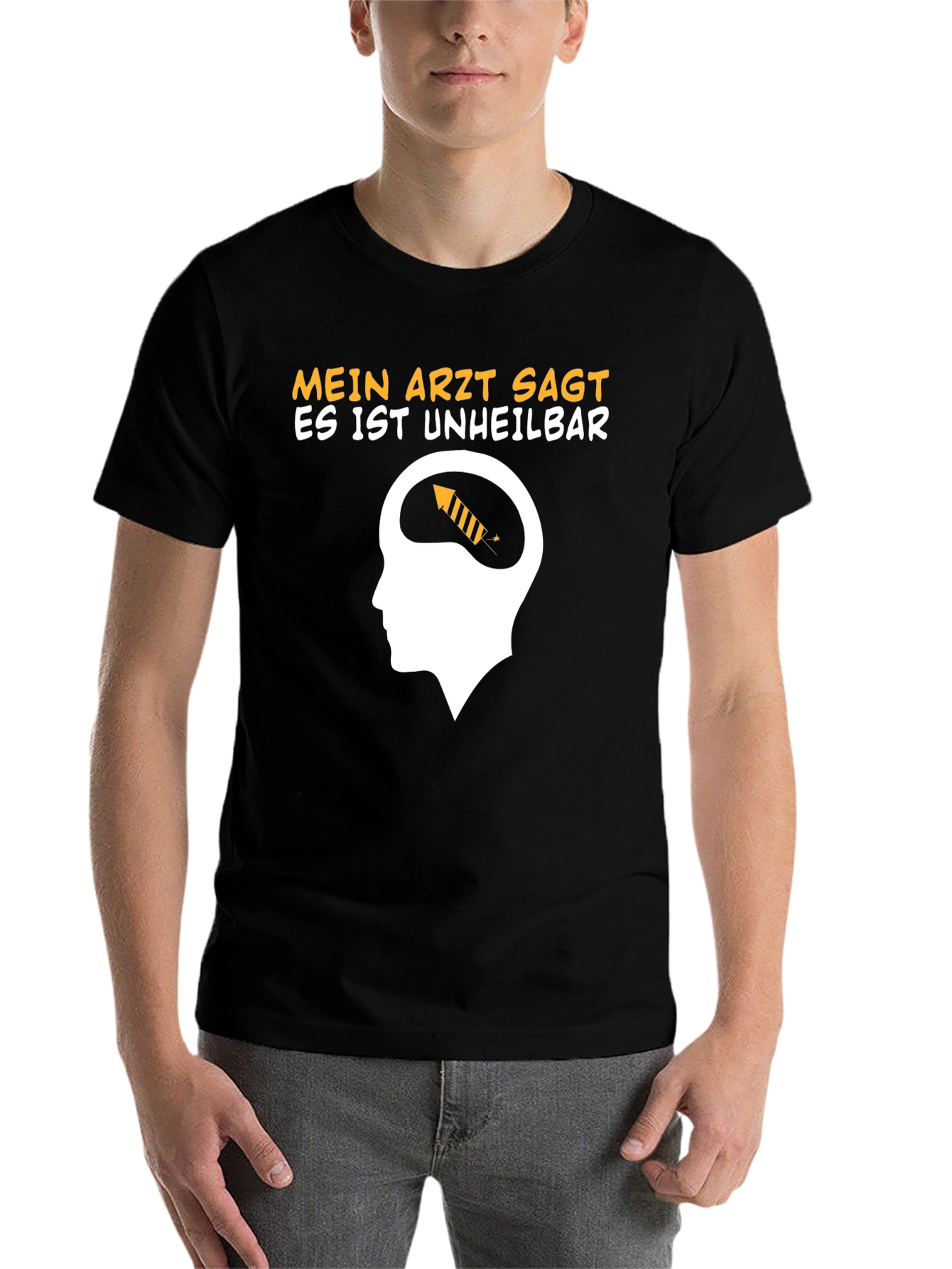 Black Mein Arzt Sagt T-Shirt: Humorous Graphic Tee view 7