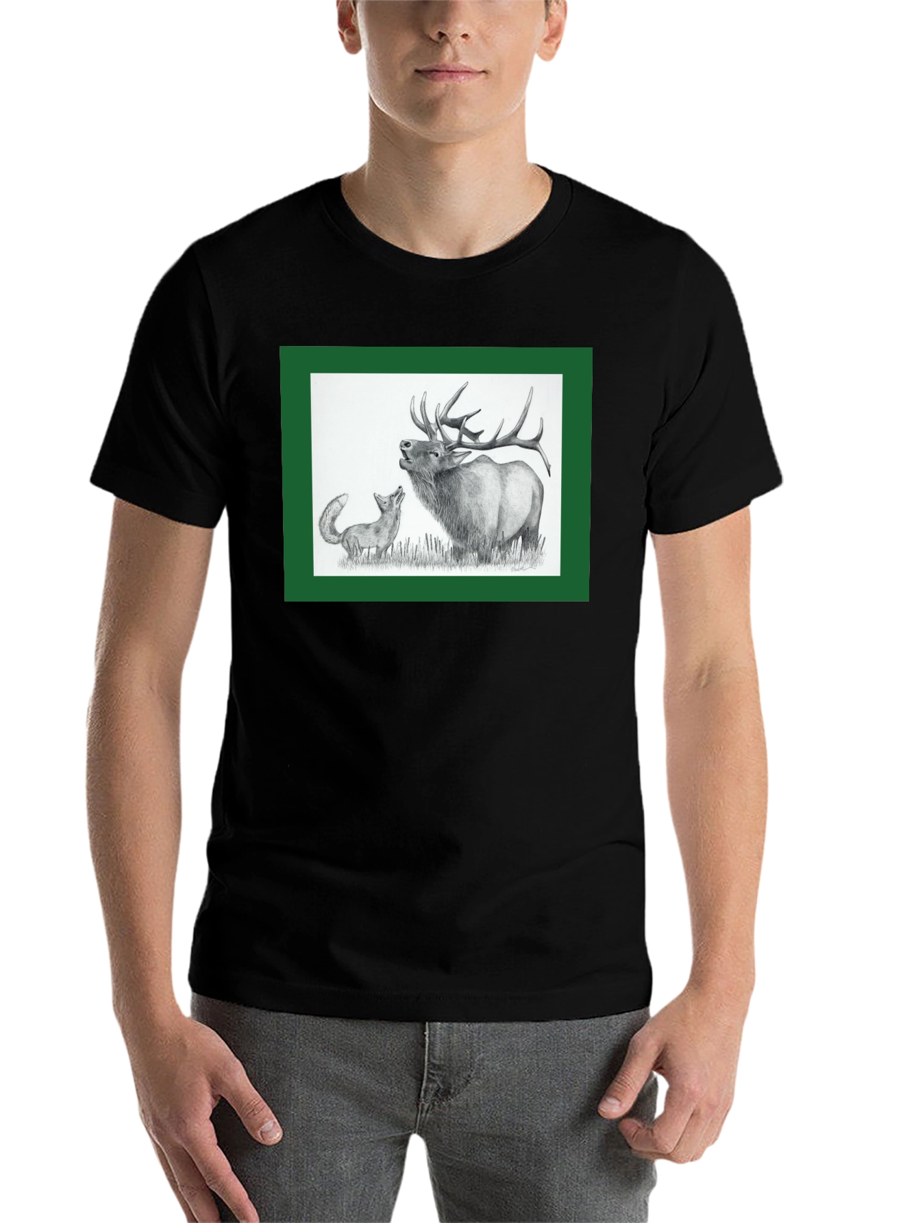 Black Elk and Fox Graphic Tee - Nature Lovers view 7