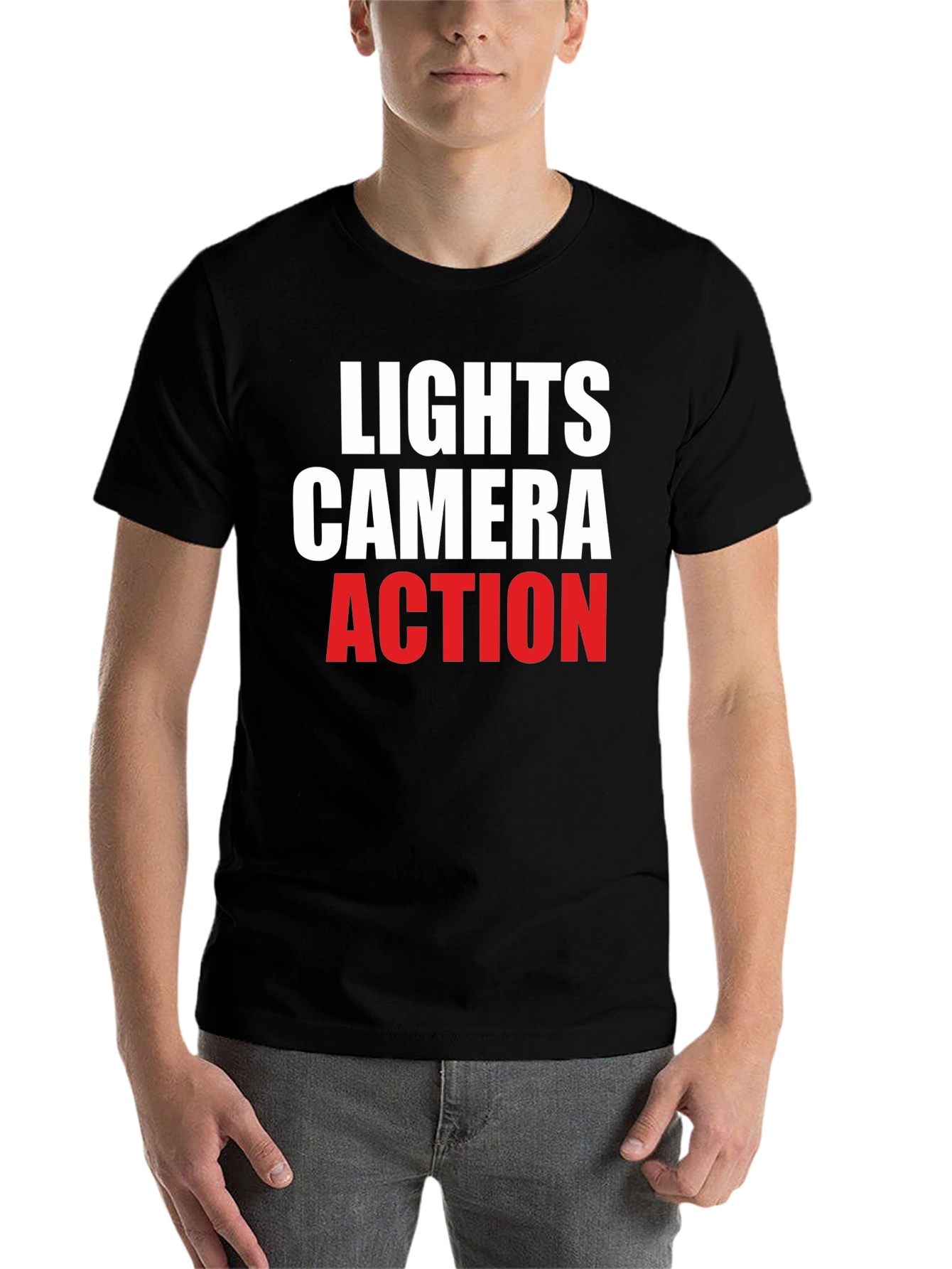 Black Lights Camera Action T-Shirt - Black view 7