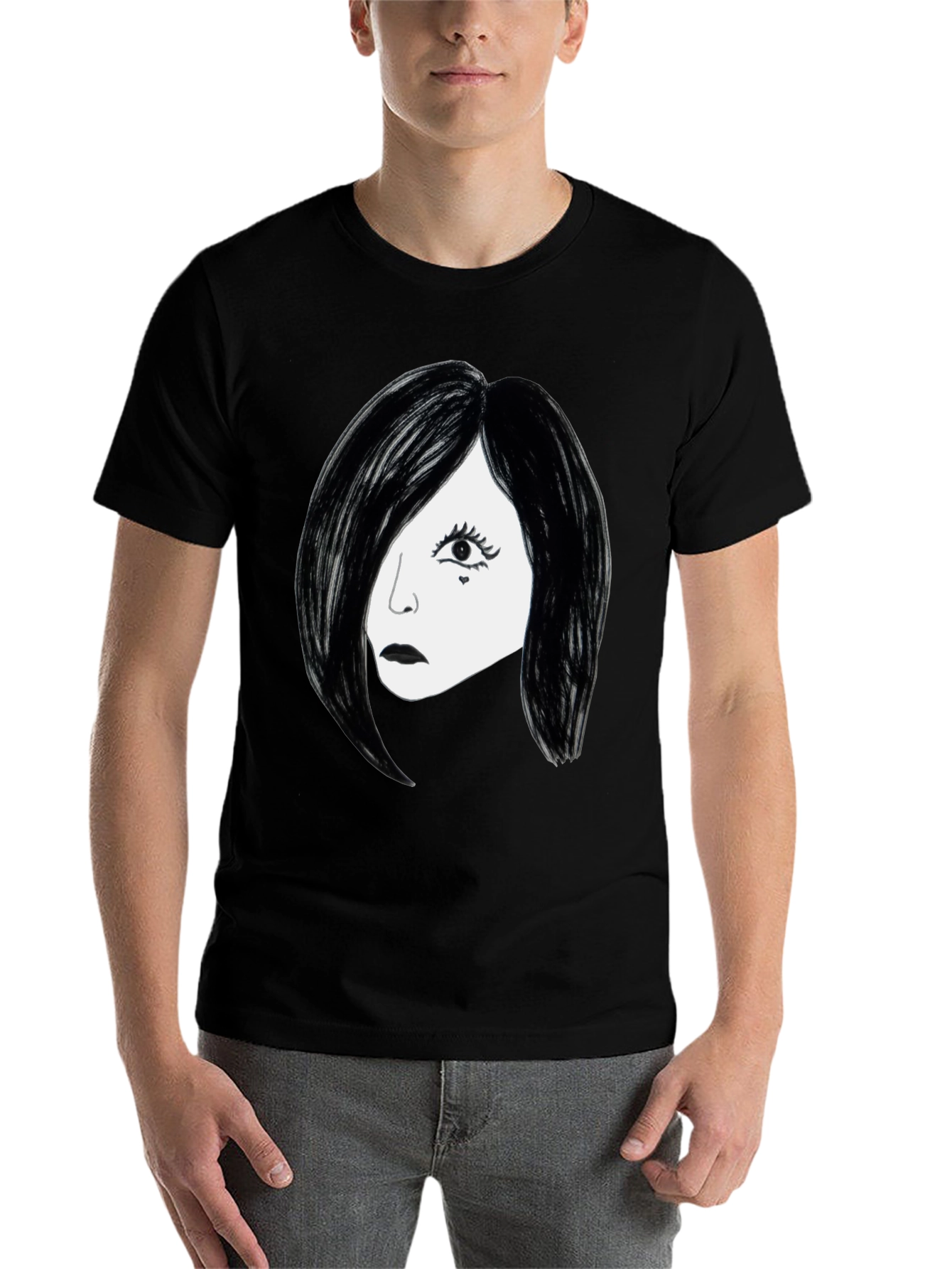 Black Gothic Glam T-Shirt - Black view 7