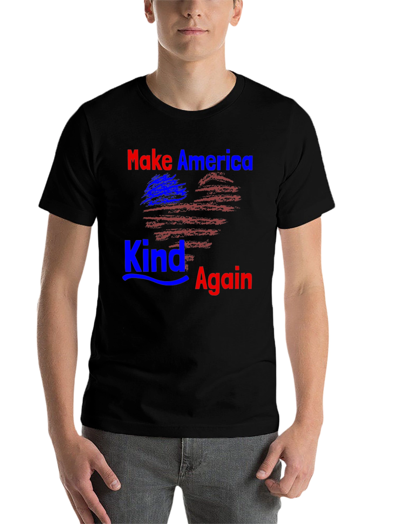 Black Make America Kind Again T-Shirt view 7