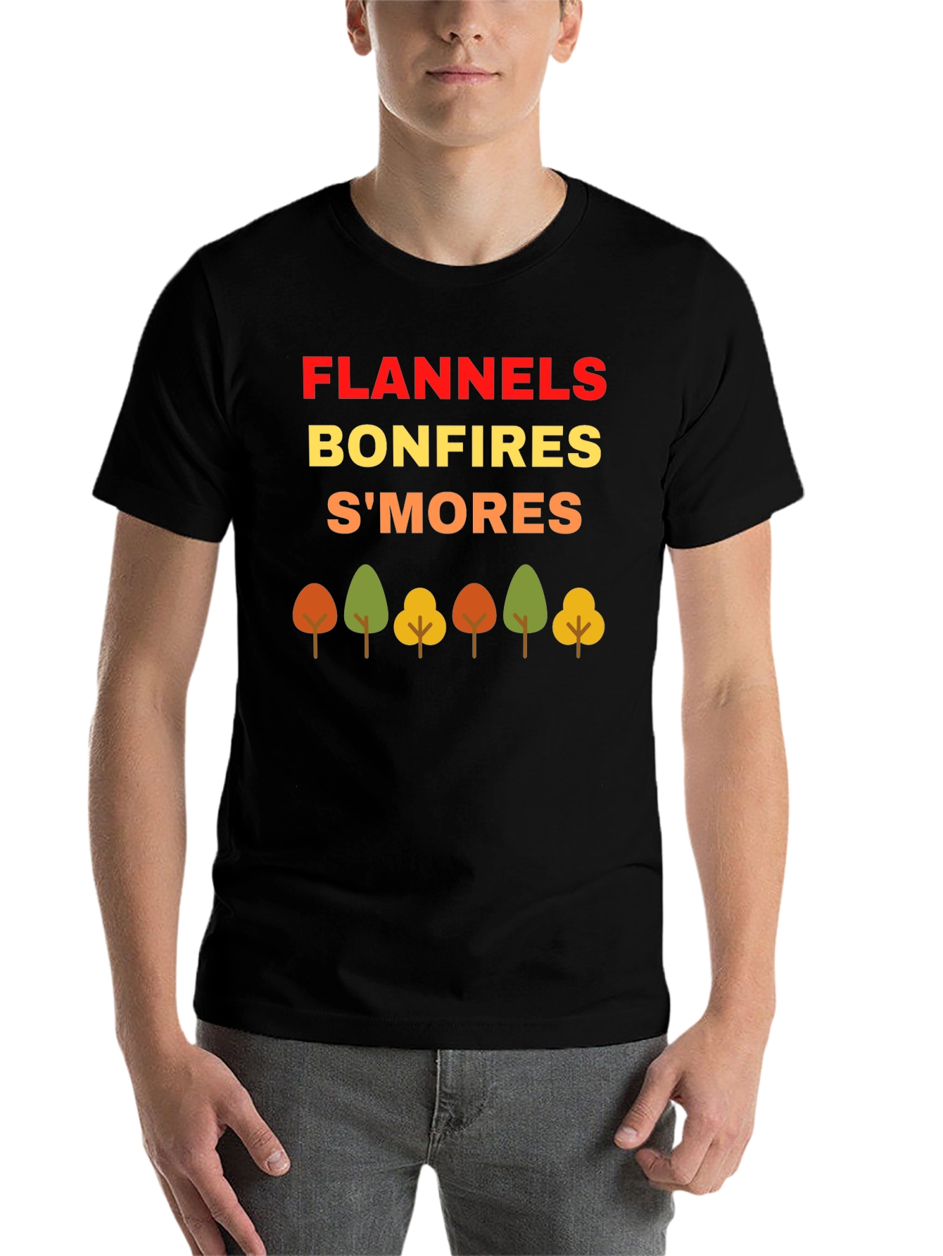 Fall Flannels Bonfires S'mores T-Shirt - 7