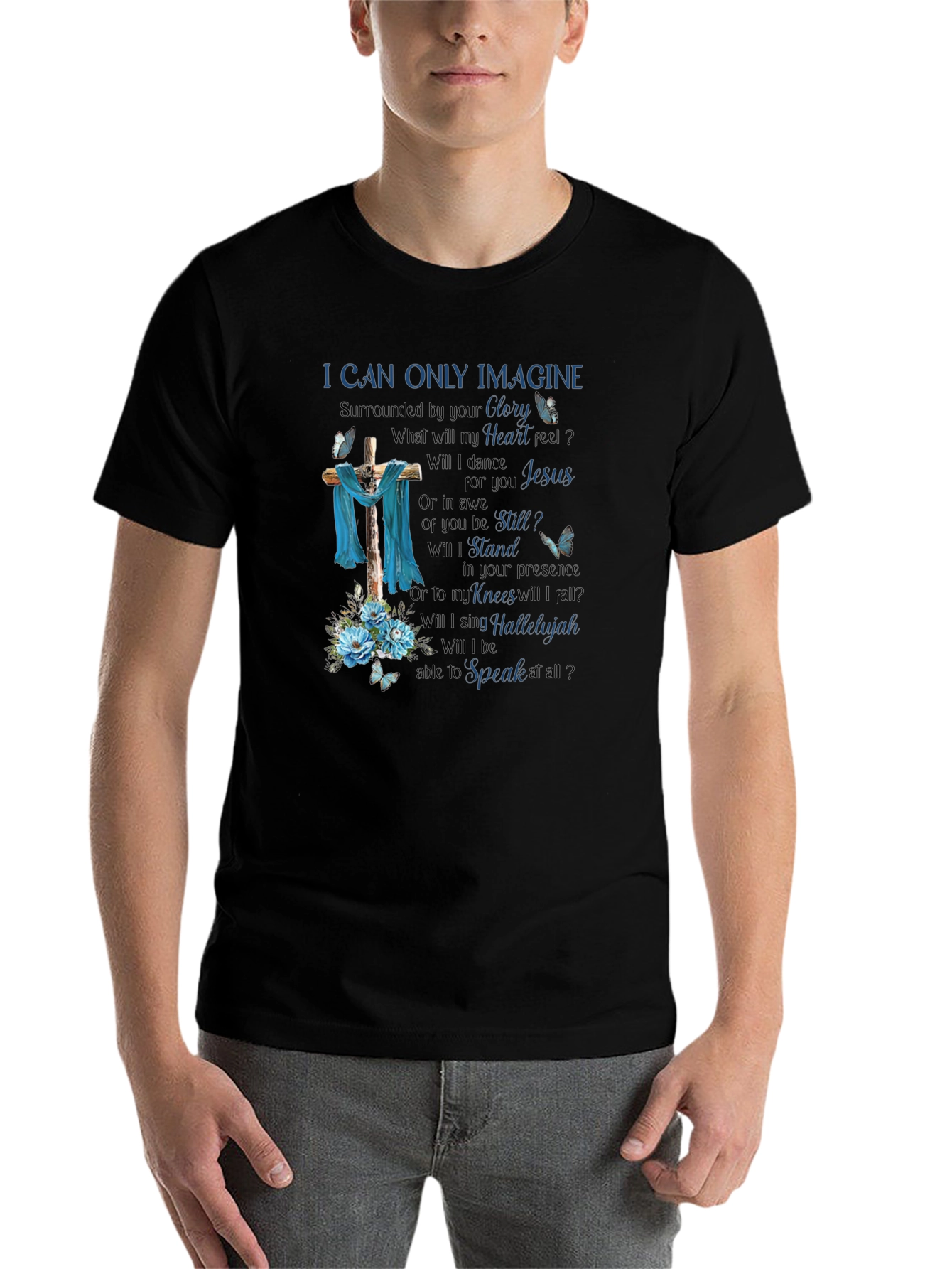 Black I Can Only Imagine Graphic Tee view 7