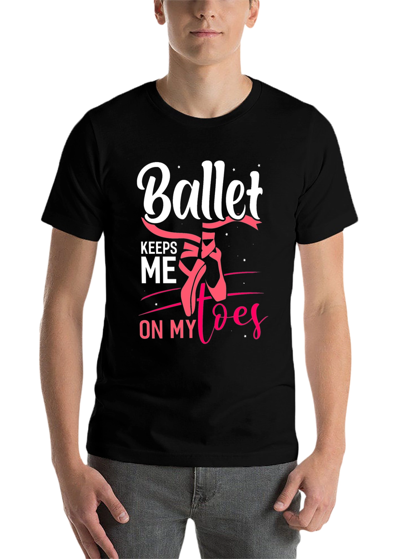 Black Ballet Keeps Me on My Toes Graphic Tee view 7