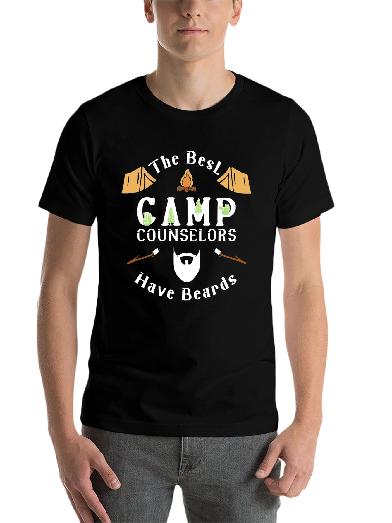 Black Camp Counselors Have Beards T-Shirt view 7