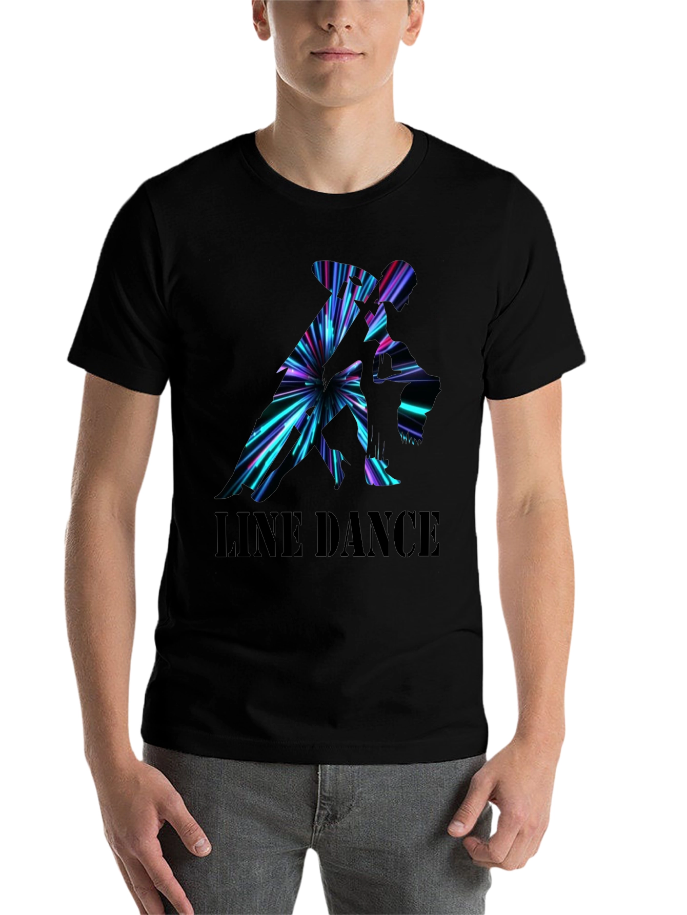 Black Line Dance Graphic Tee view 7
