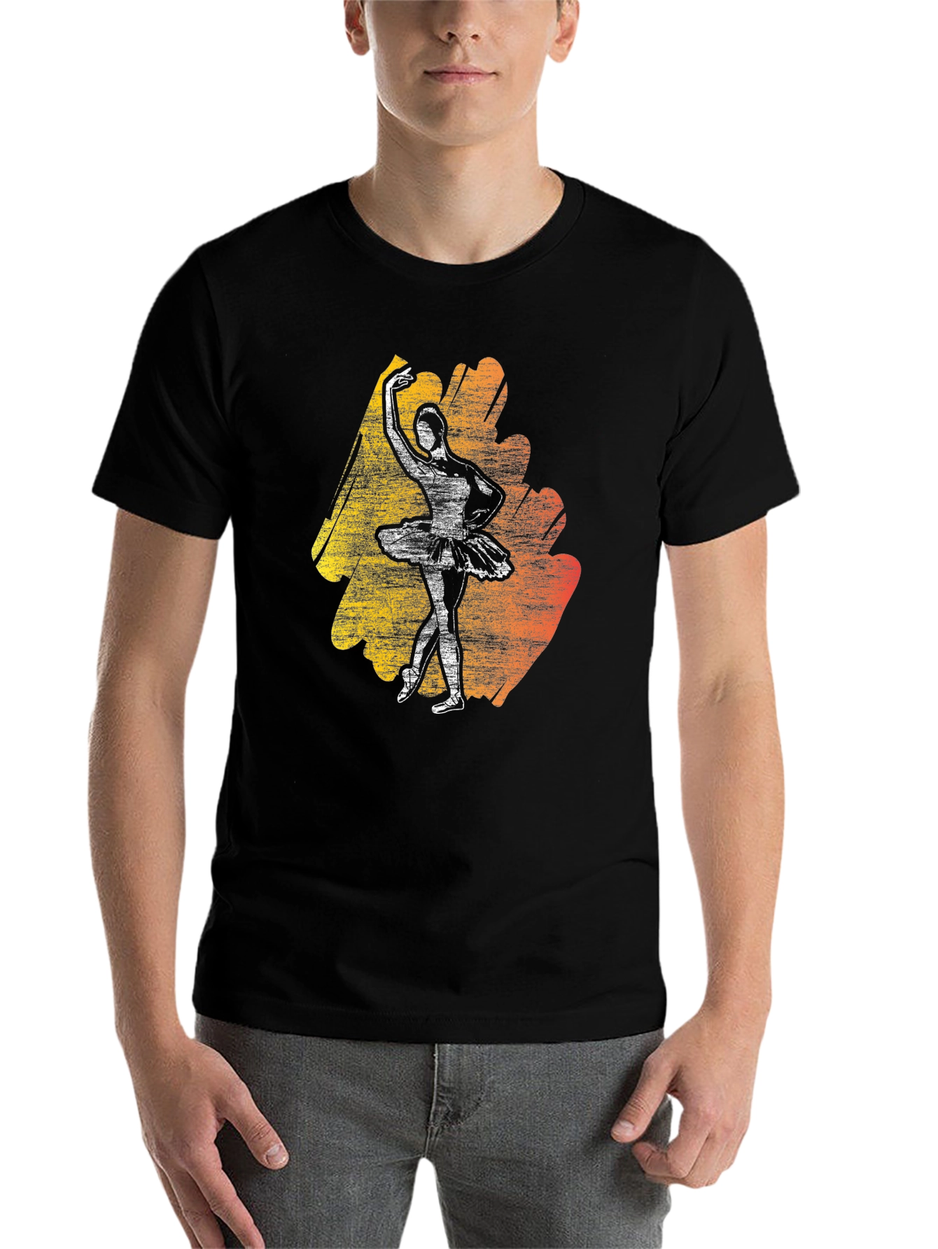 Black Ballerina Graphic Tee - Stylish Dance T-Shirt view 7