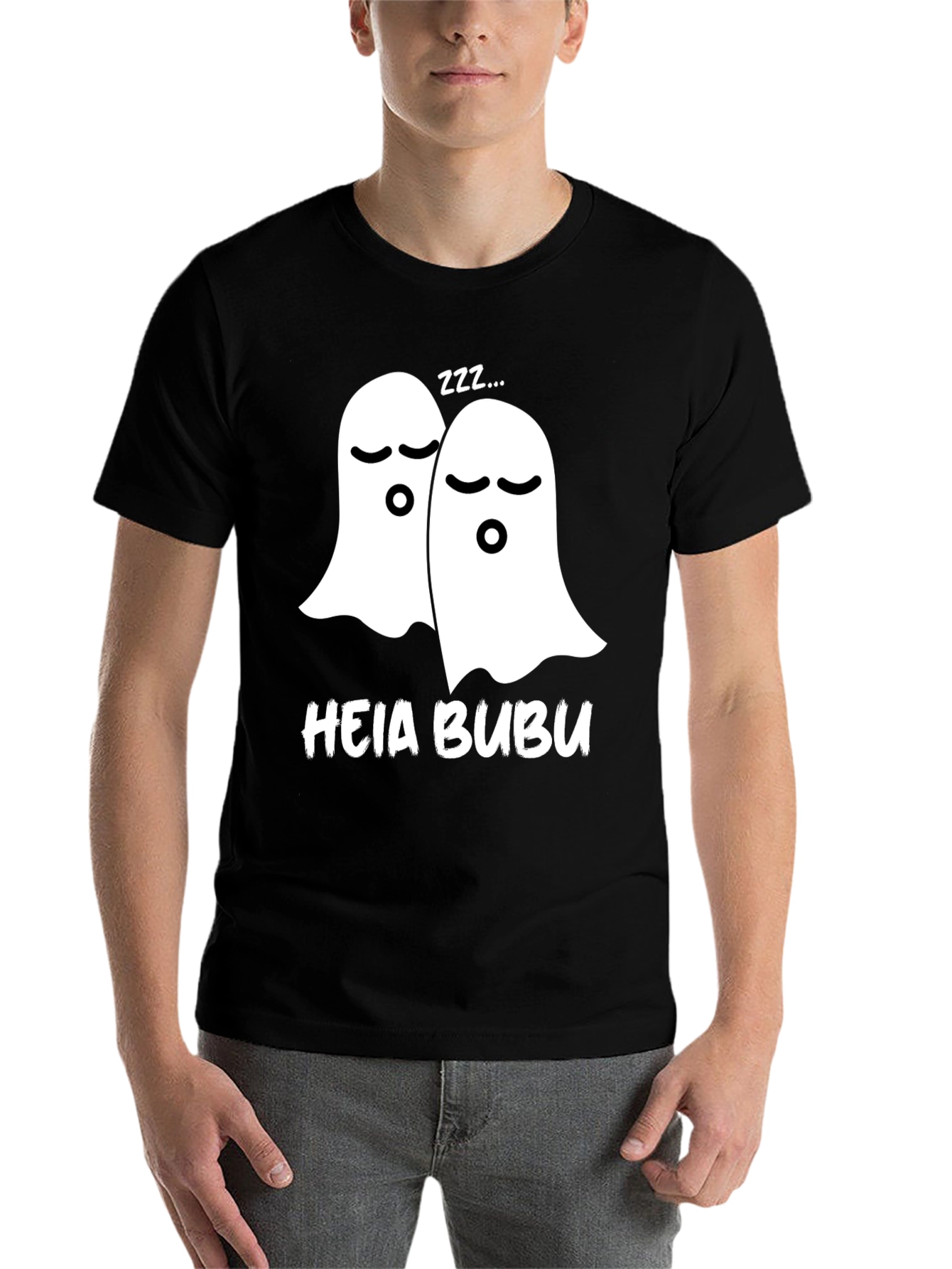 Black Heia Bubu Ghost T-Shirt view 7