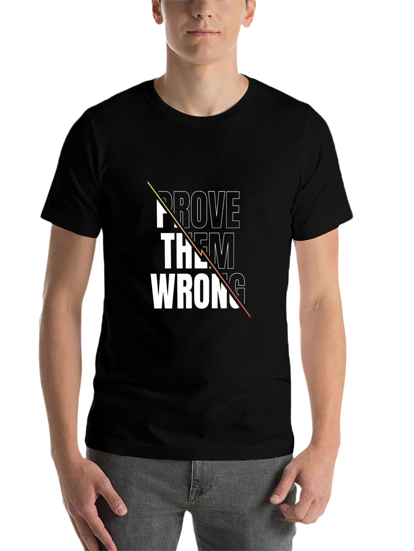Black Prove Them Wrong Graphic Tee - Black view 7