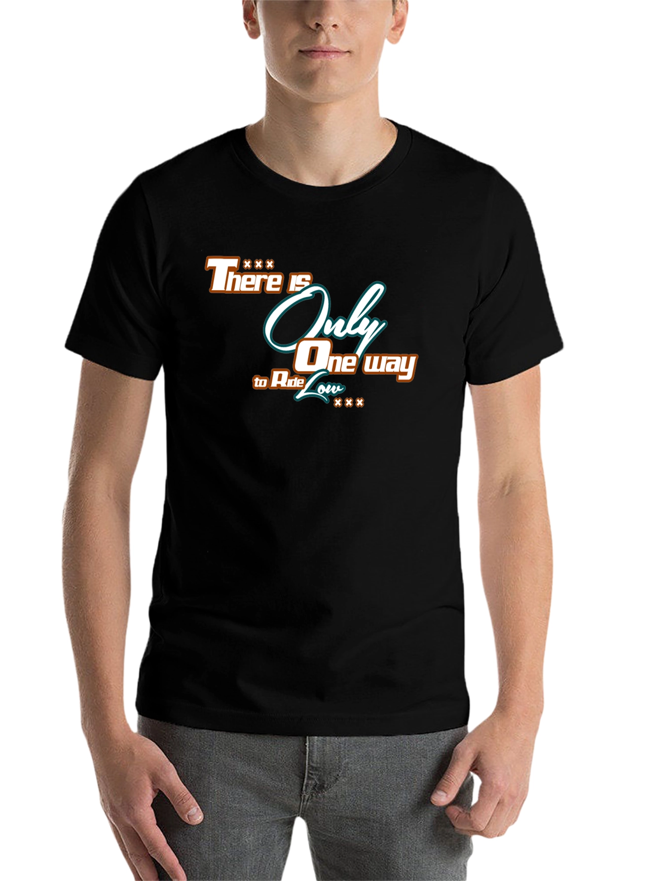 Black Ride Low Graphic T-Shirt - Stylish Cotton Tee view 7