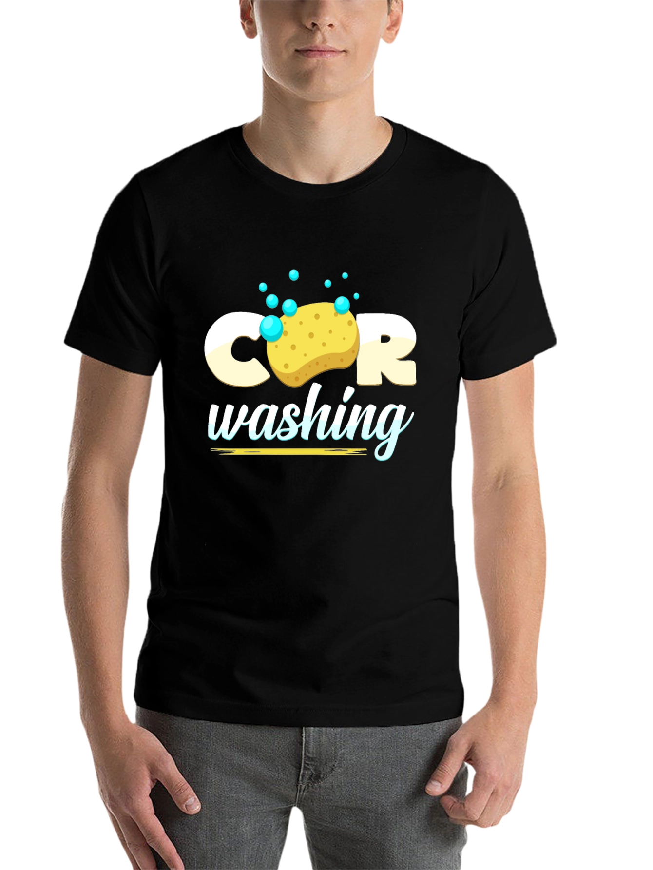 Black Car Wash Graphic Tee - Black T-Shirt view 7
