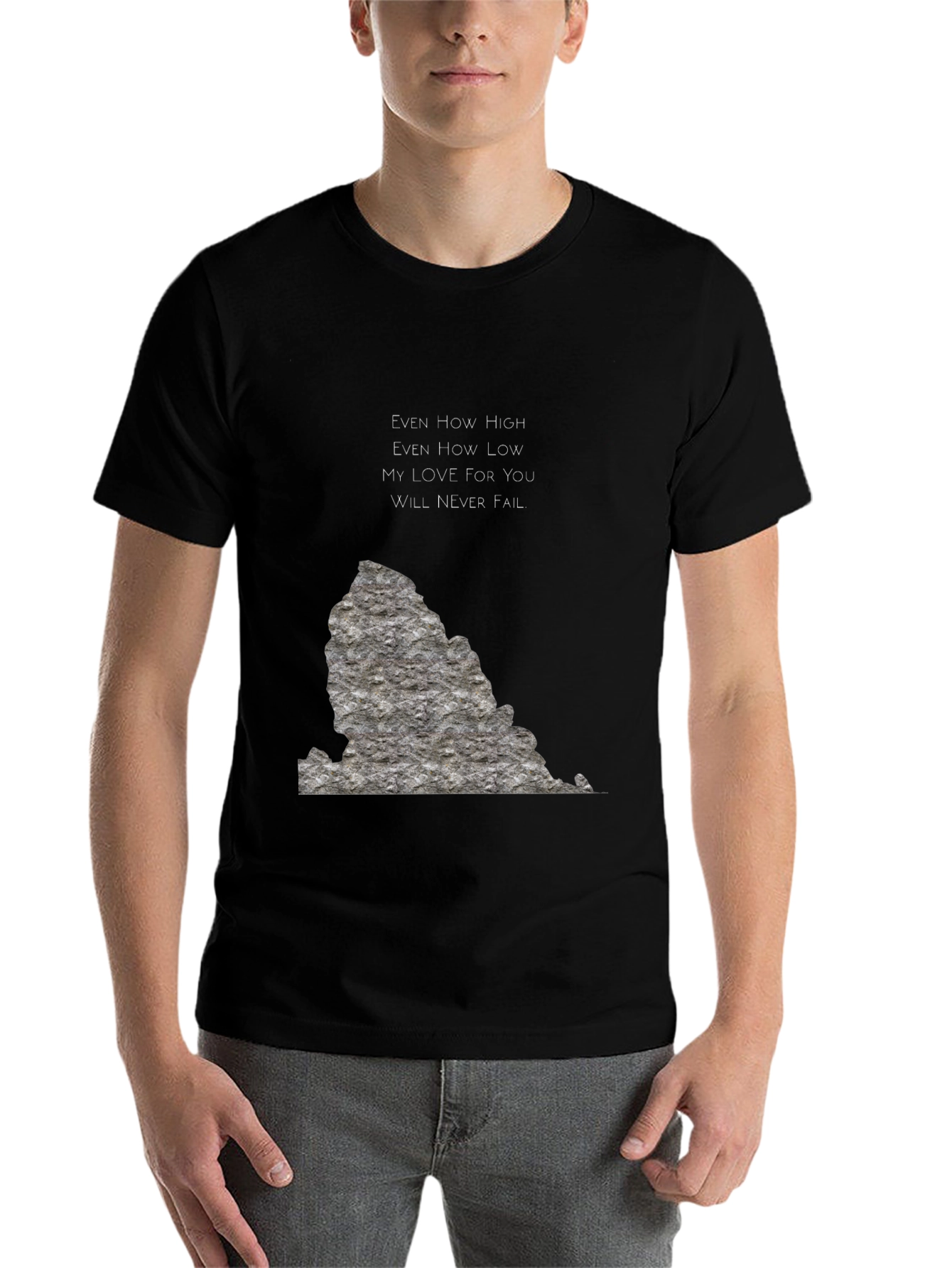 Black Love Will Never Fail Graphic Tee view 7