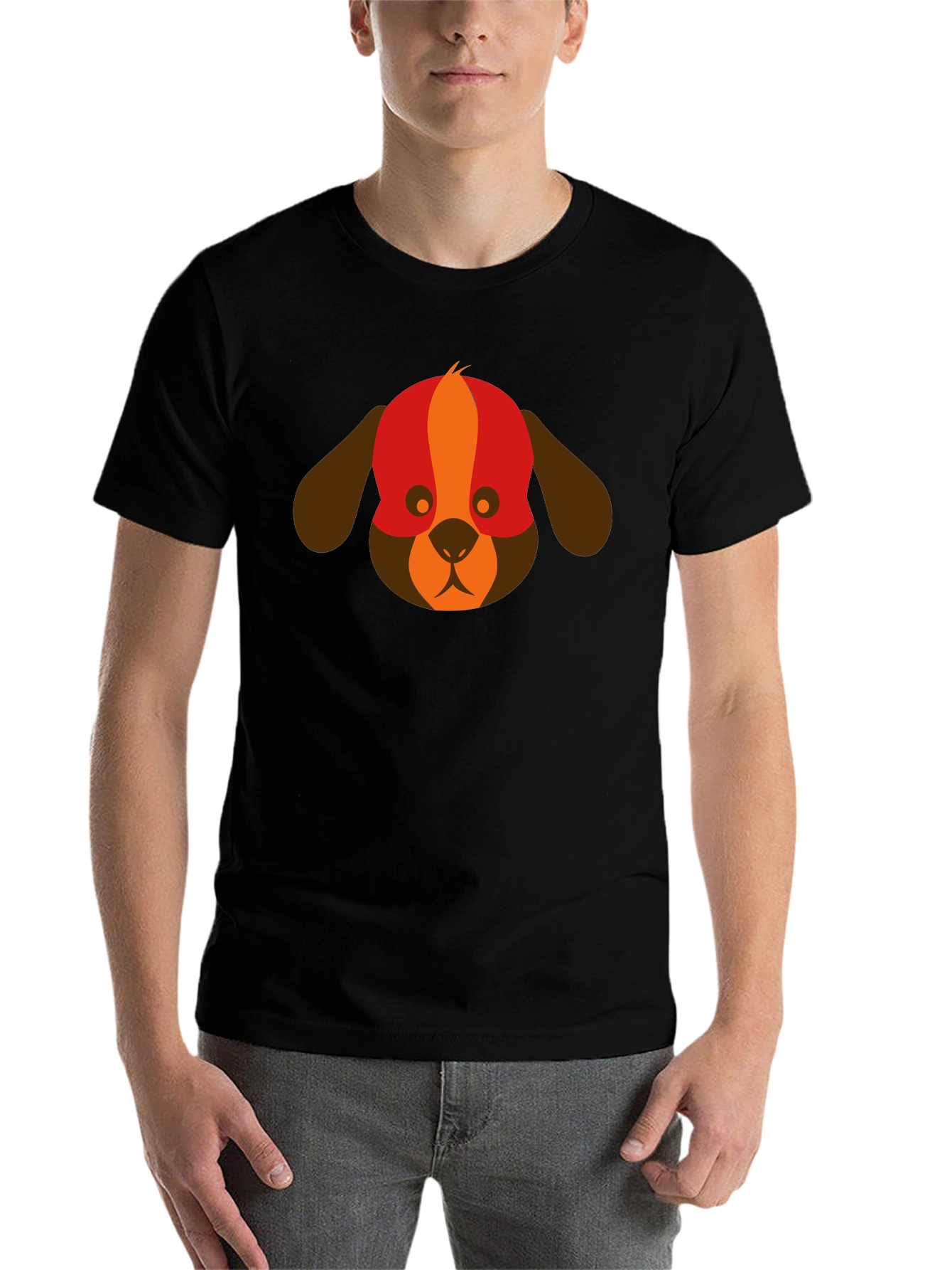 Black Dog Graphic Tee - Modern Design view 7