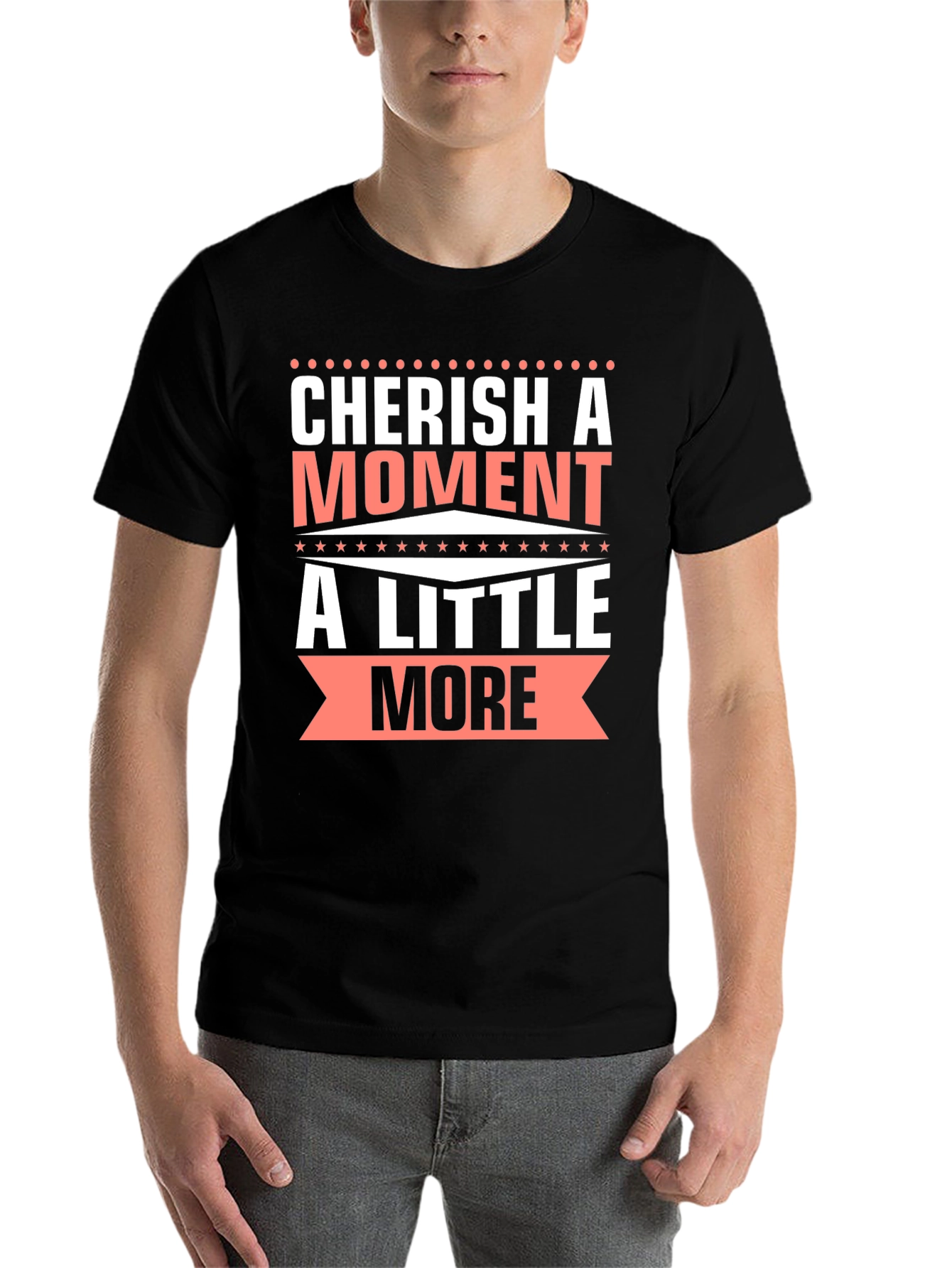 Black Cherish a Moment Graphic T-Shirt view 7