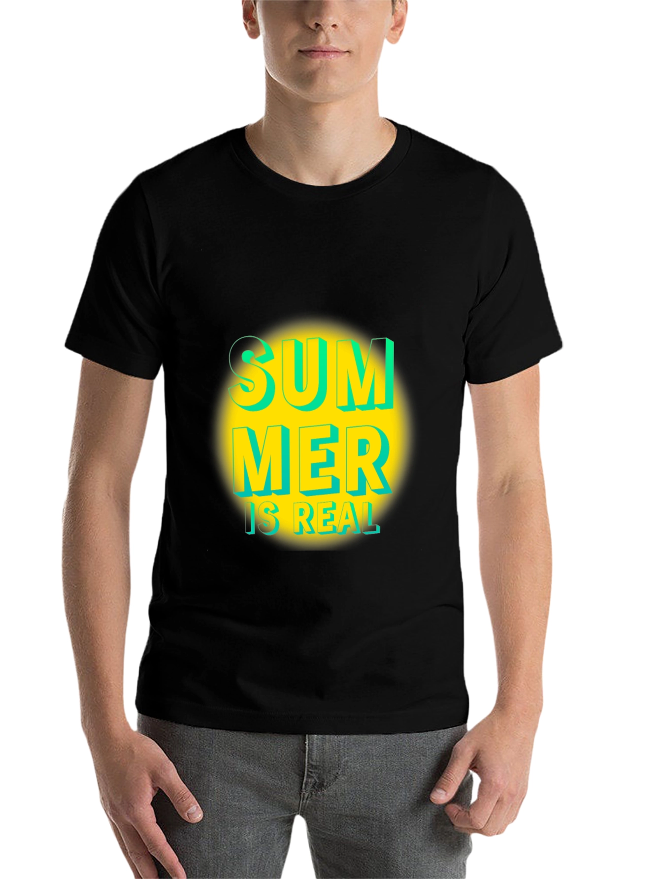Black Summer is Real Graphic T-Shirt view 7