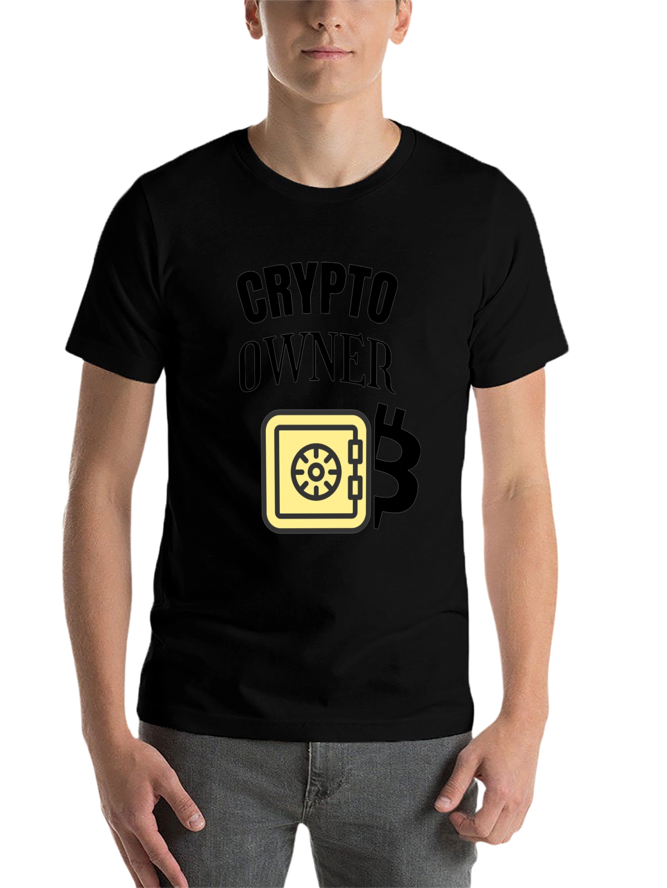 Black Crypto Owner T-Shirt - Bitcoin Enthusiast Style view 7
