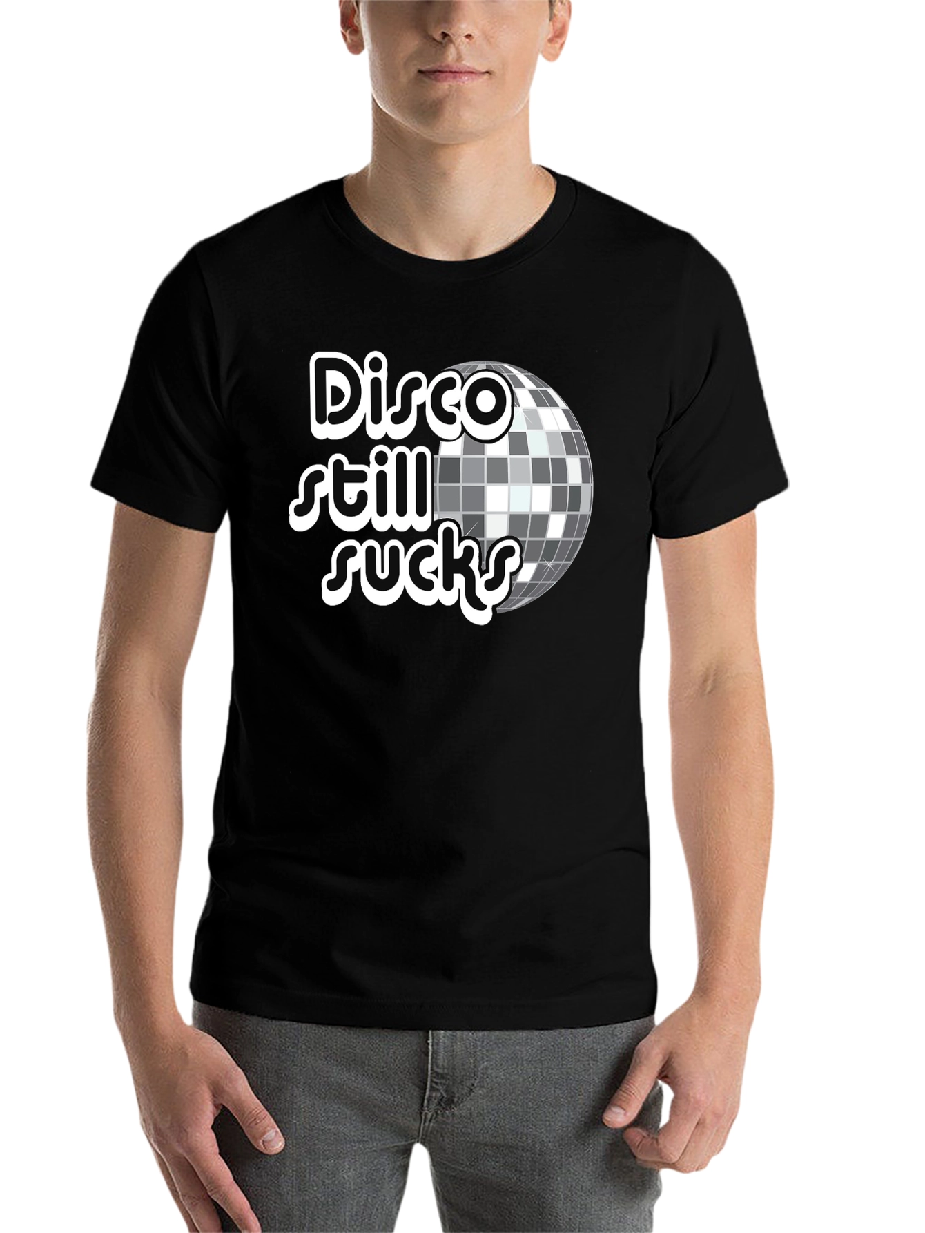 Black Disco Still Sucks Graphic Tee view 7