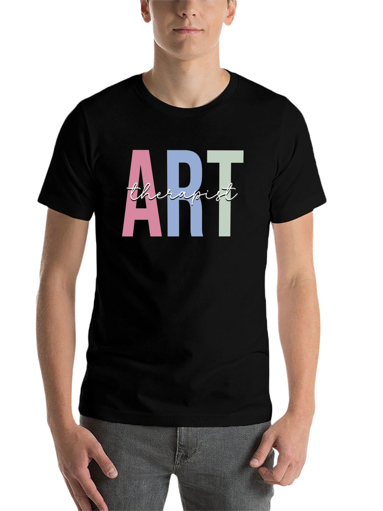 Black Art Therapist T-Shirt - Stylish & Comfortable view 7