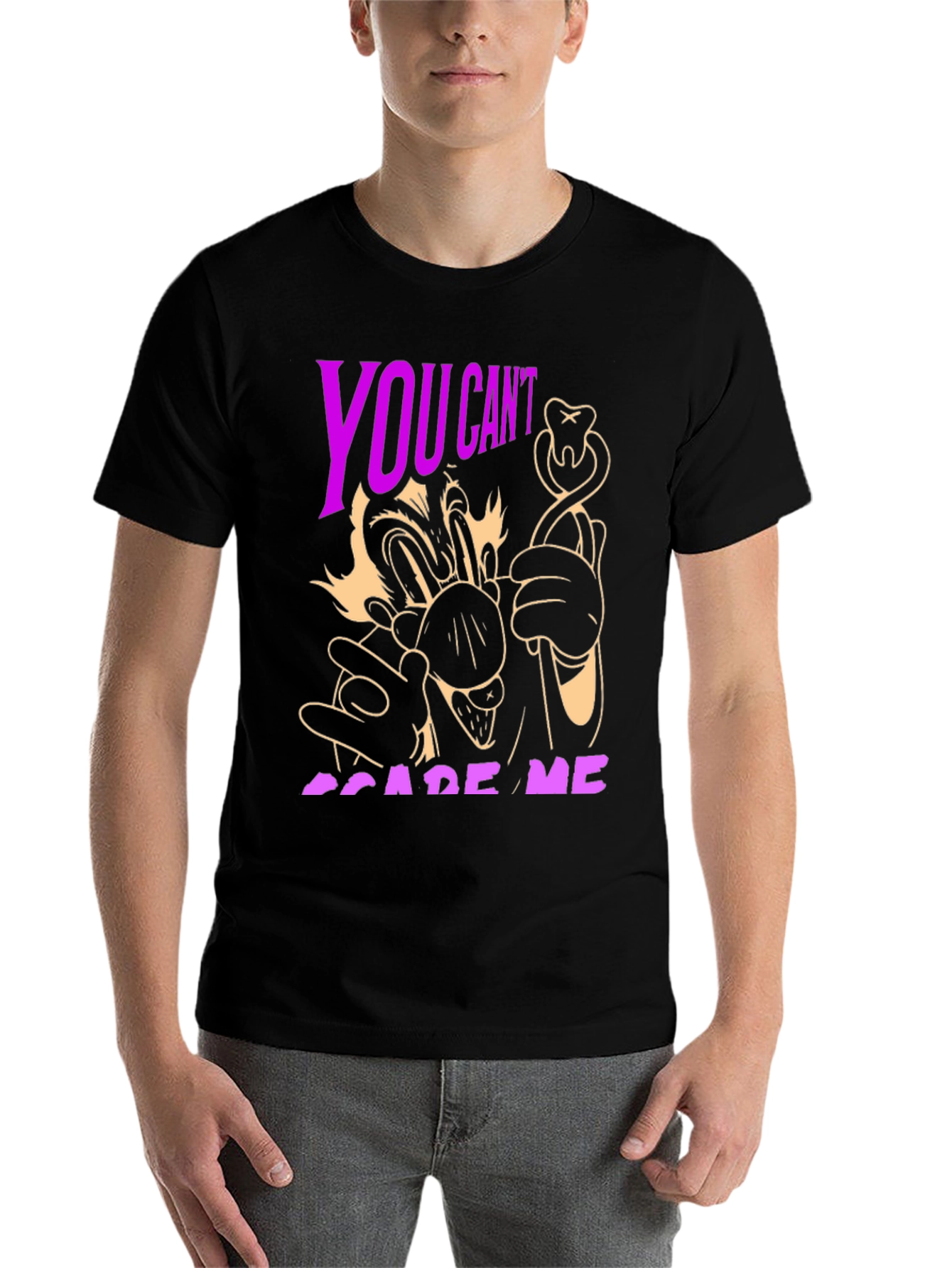 Black You Can't Scare Me Dentist T-Shirt view 7
