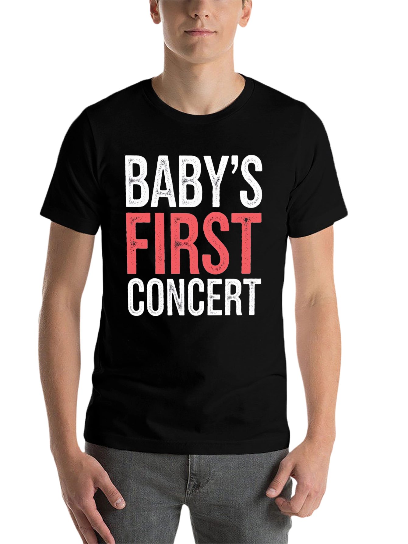 Black Baby's First Concert Black T-Shirt view 7
