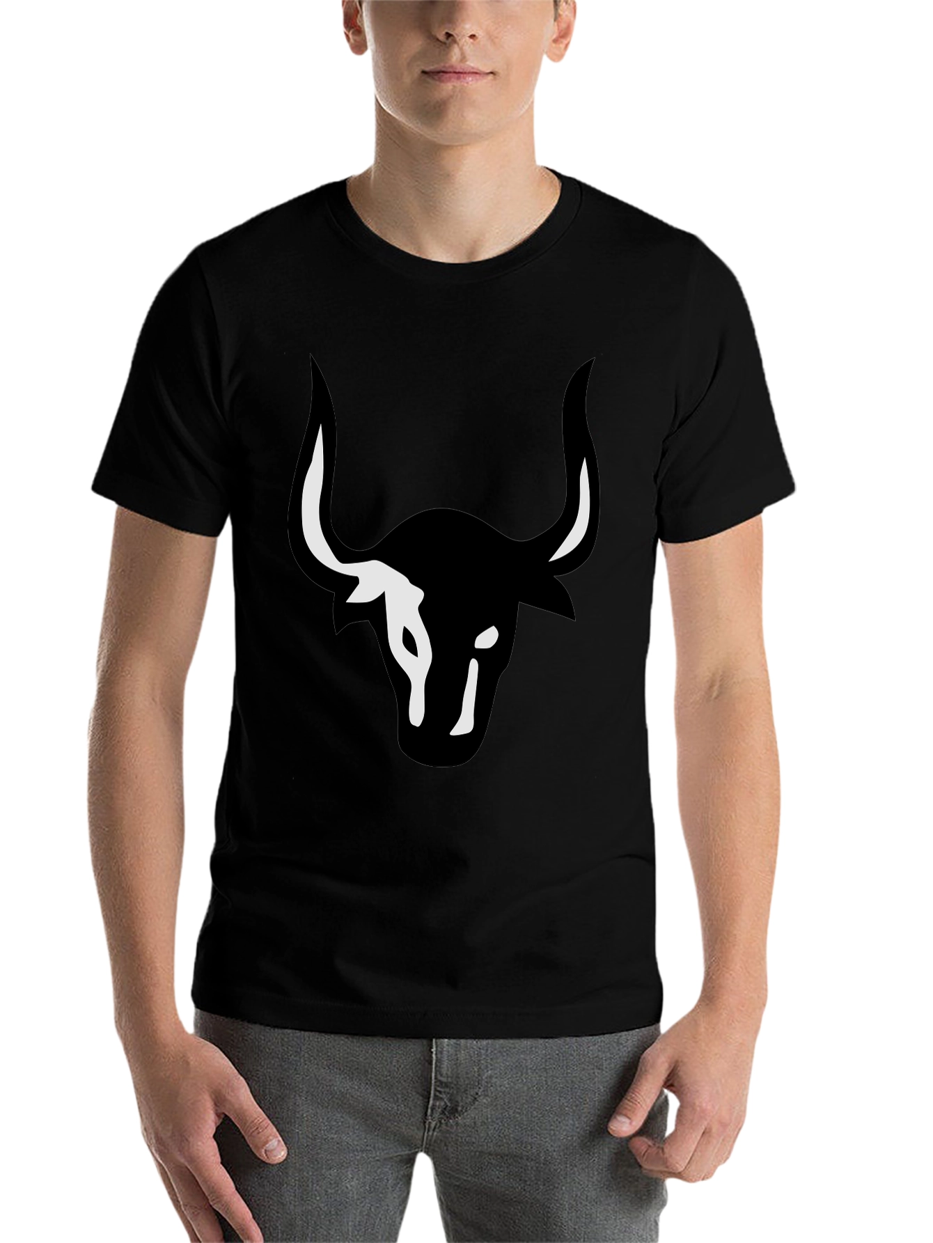 Bull Graphic T-Shirt - Stylish Black Tee - 7