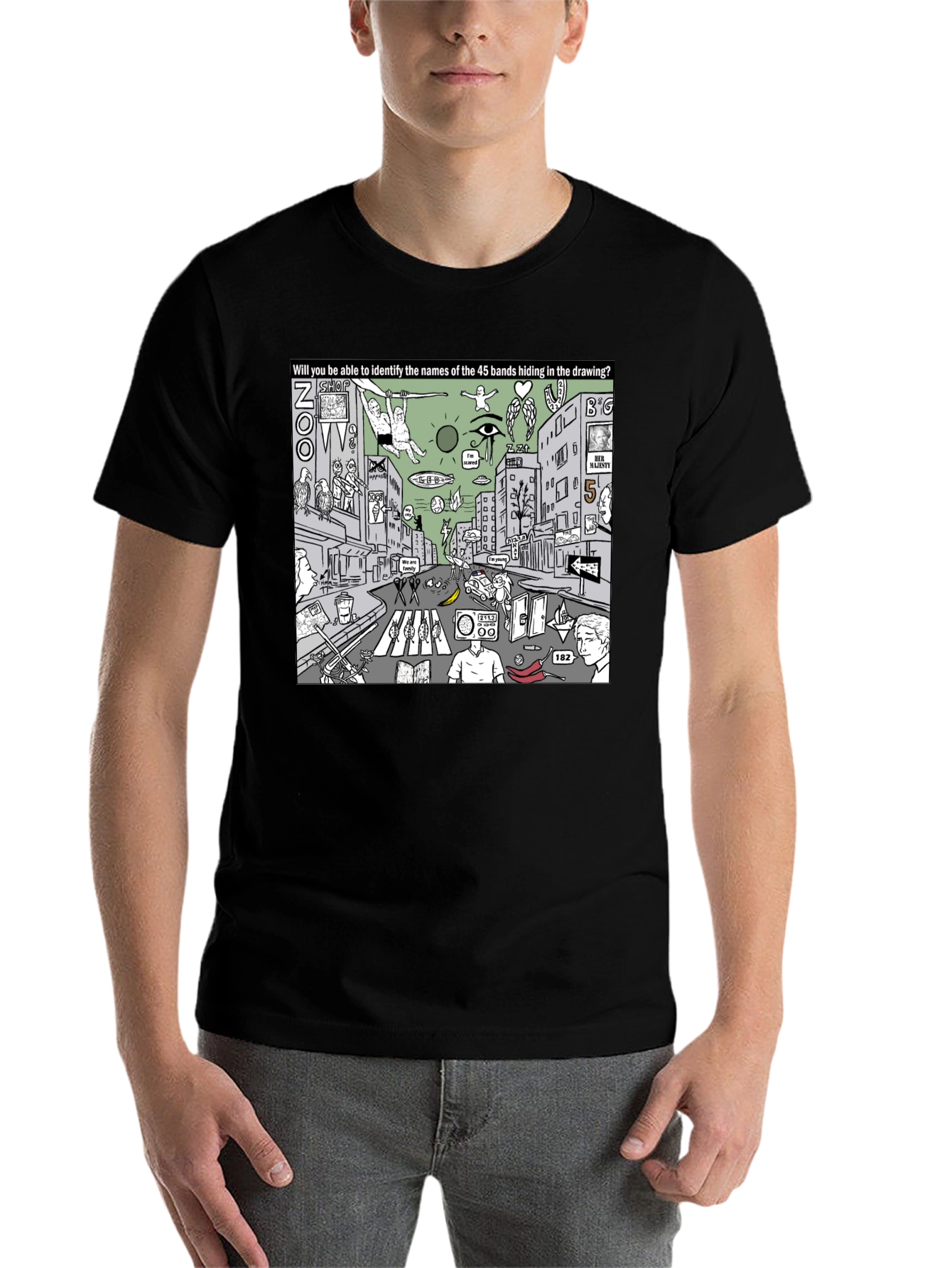 Black Band Puzzle T-Shirt view 7