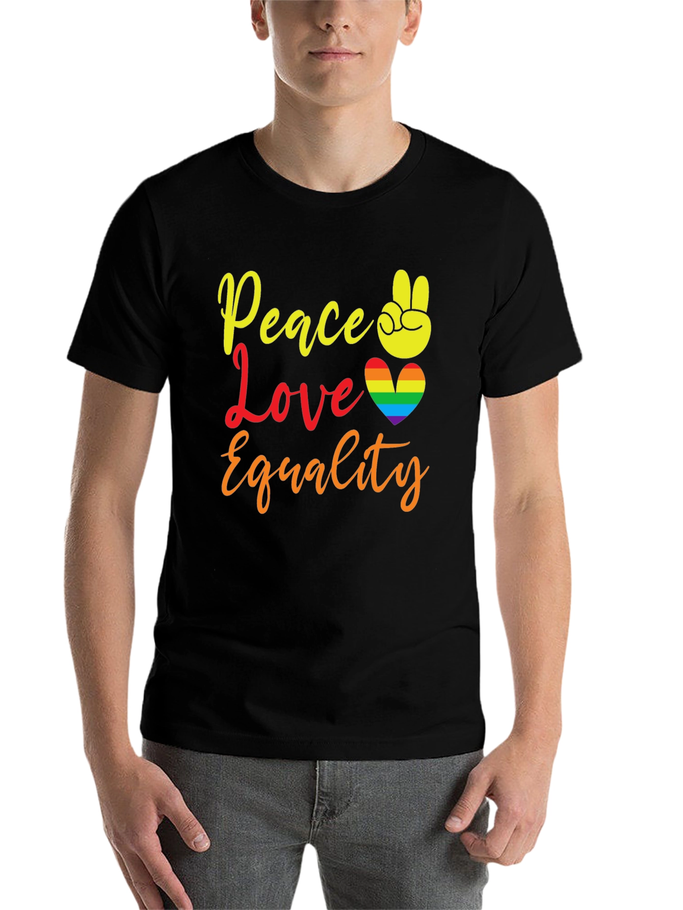 Peace Love Equality Pride T-Shirt - 7