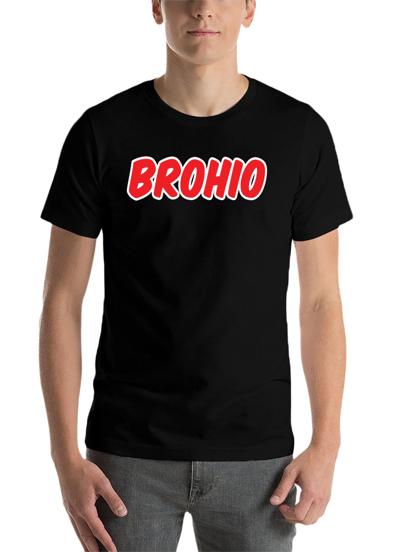 Black Brohio T-Shirt - Novelty Graphic Tee view 7