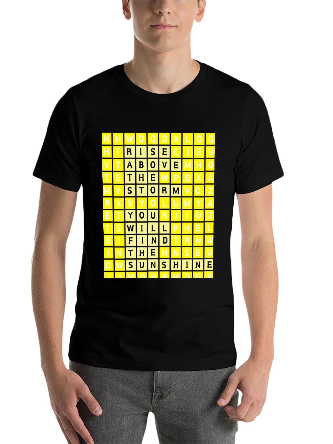 Word Search Puzzle Graphic T-Shirt - 7