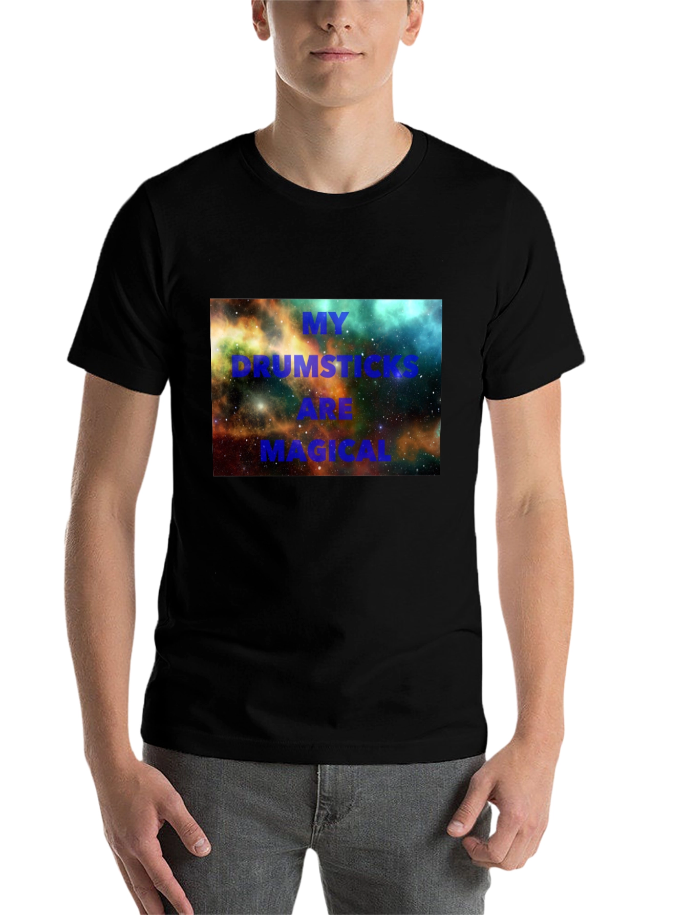 Black Magical Drumsticks Graphic Tee view 7